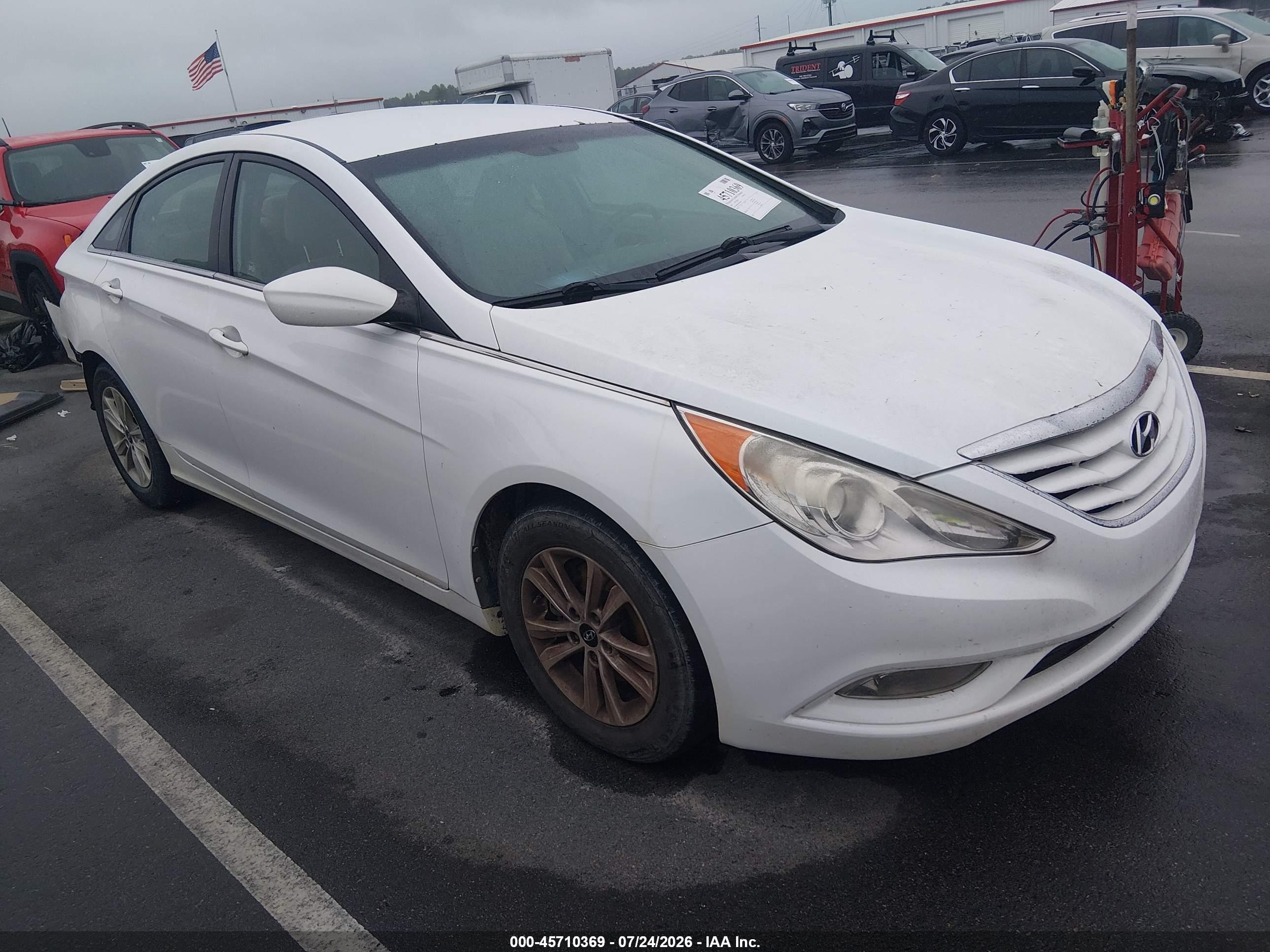 2013 Hyundai Sonata Gls White vin: 5NPEB4AC6DH641209