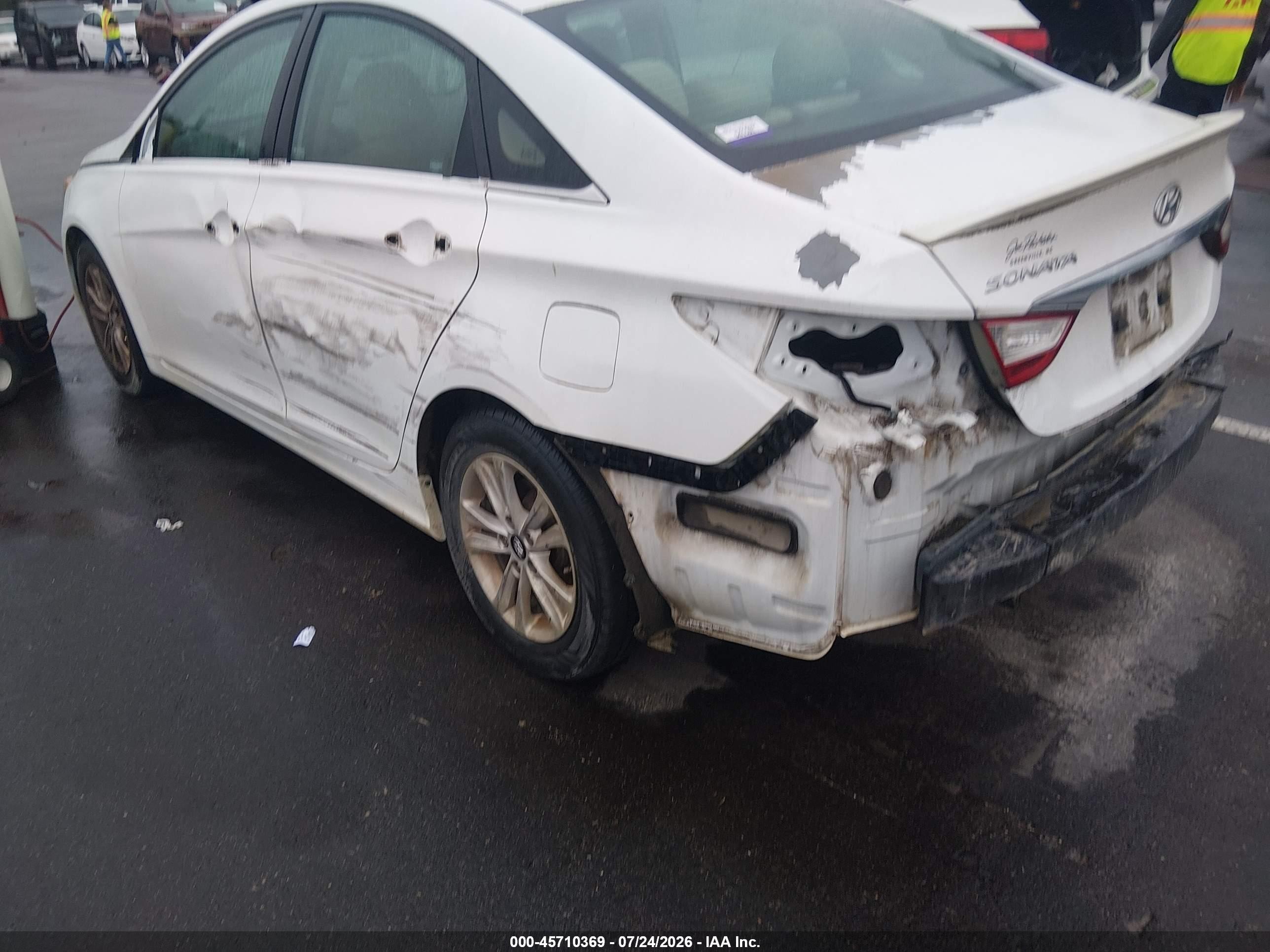 2013 Hyundai Sonata Gls White vin: 5NPEB4AC6DH641209