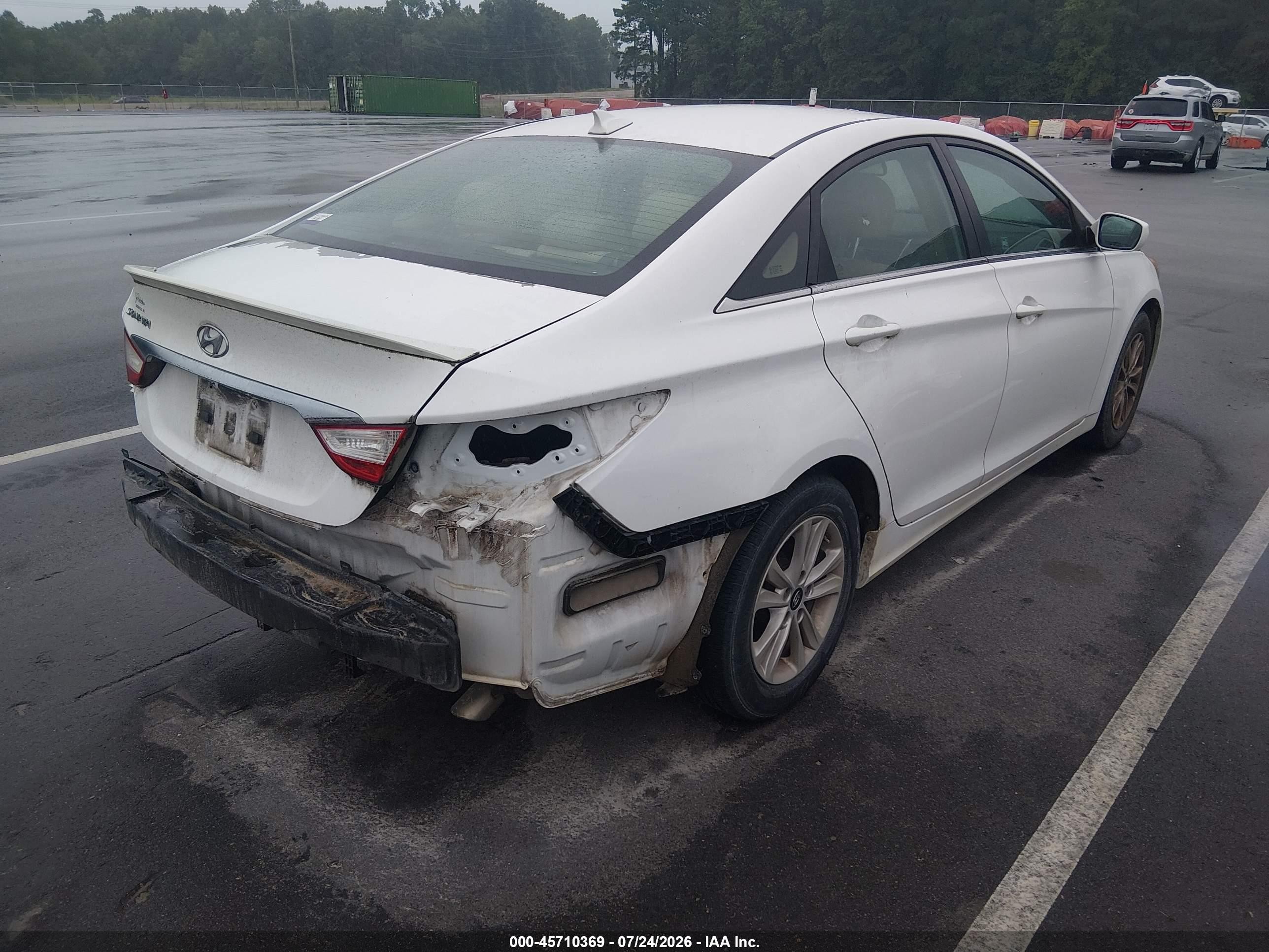 2013 Hyundai Sonata Gls White vin: 5NPEB4AC6DH641209