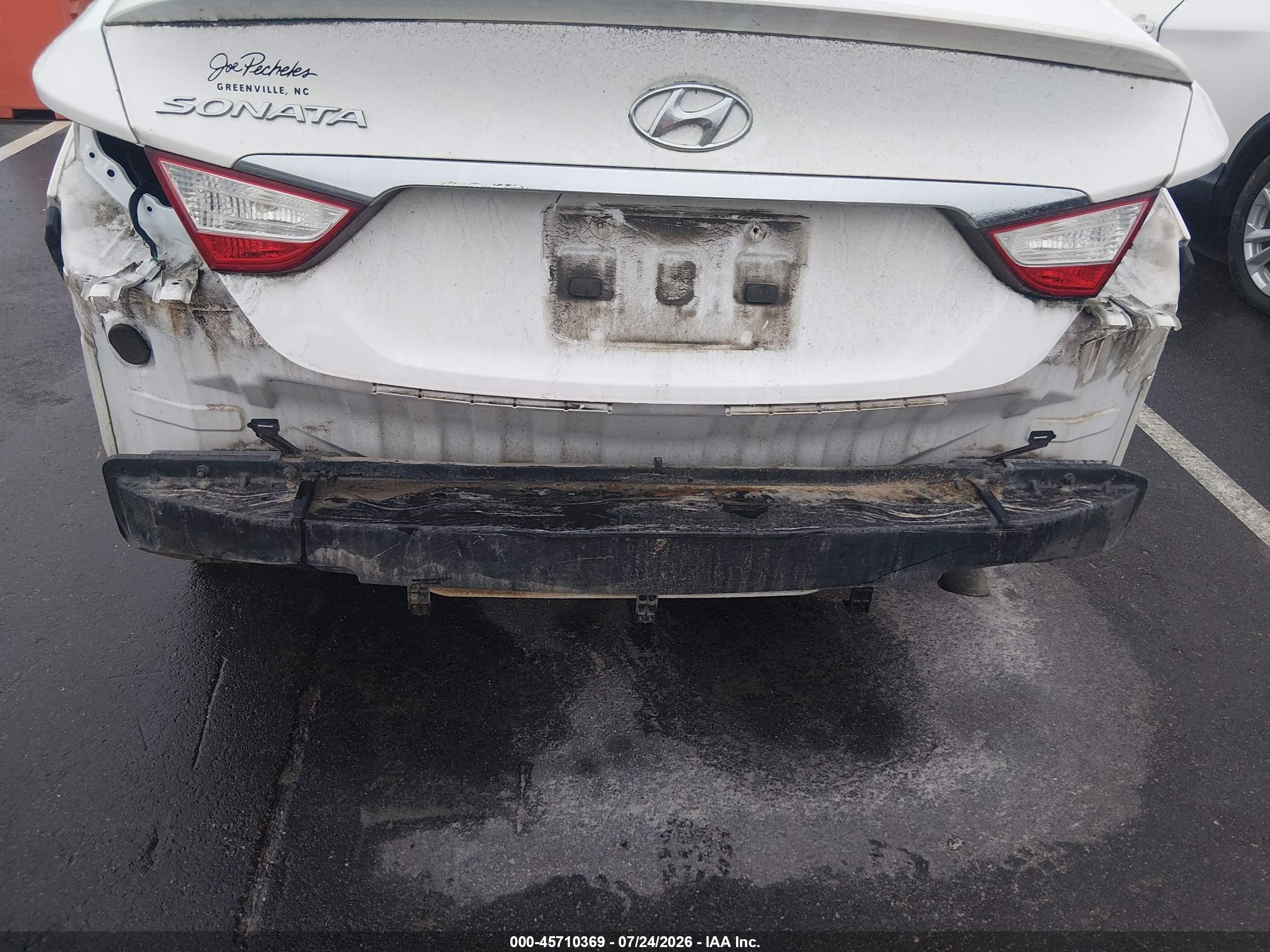 2013 Hyundai Sonata Gls White vin: 5NPEB4AC6DH641209