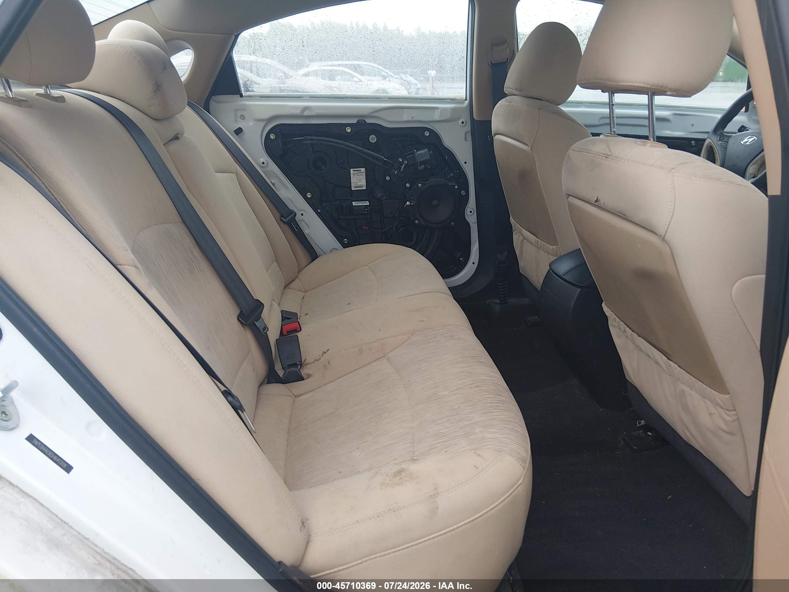 2013 Hyundai Sonata Gls White vin: 5NPEB4AC6DH641209