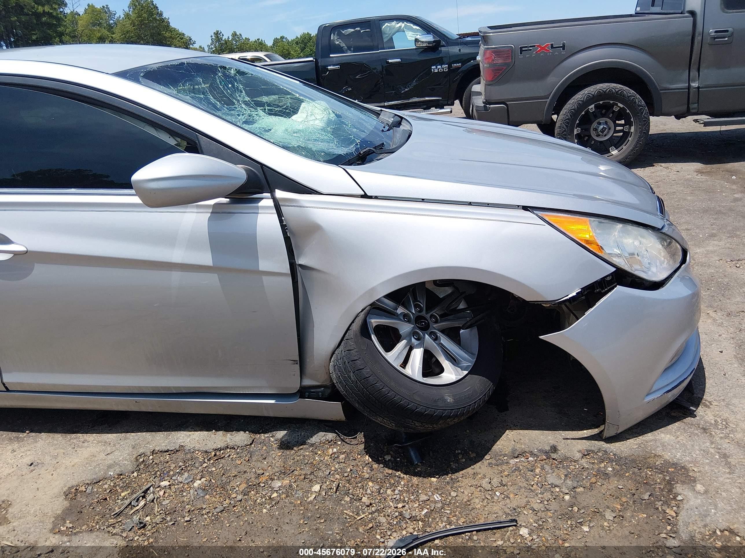 2013 Hyundai Sonata Gls Silver vin: 5NPEB4AC6DH664389