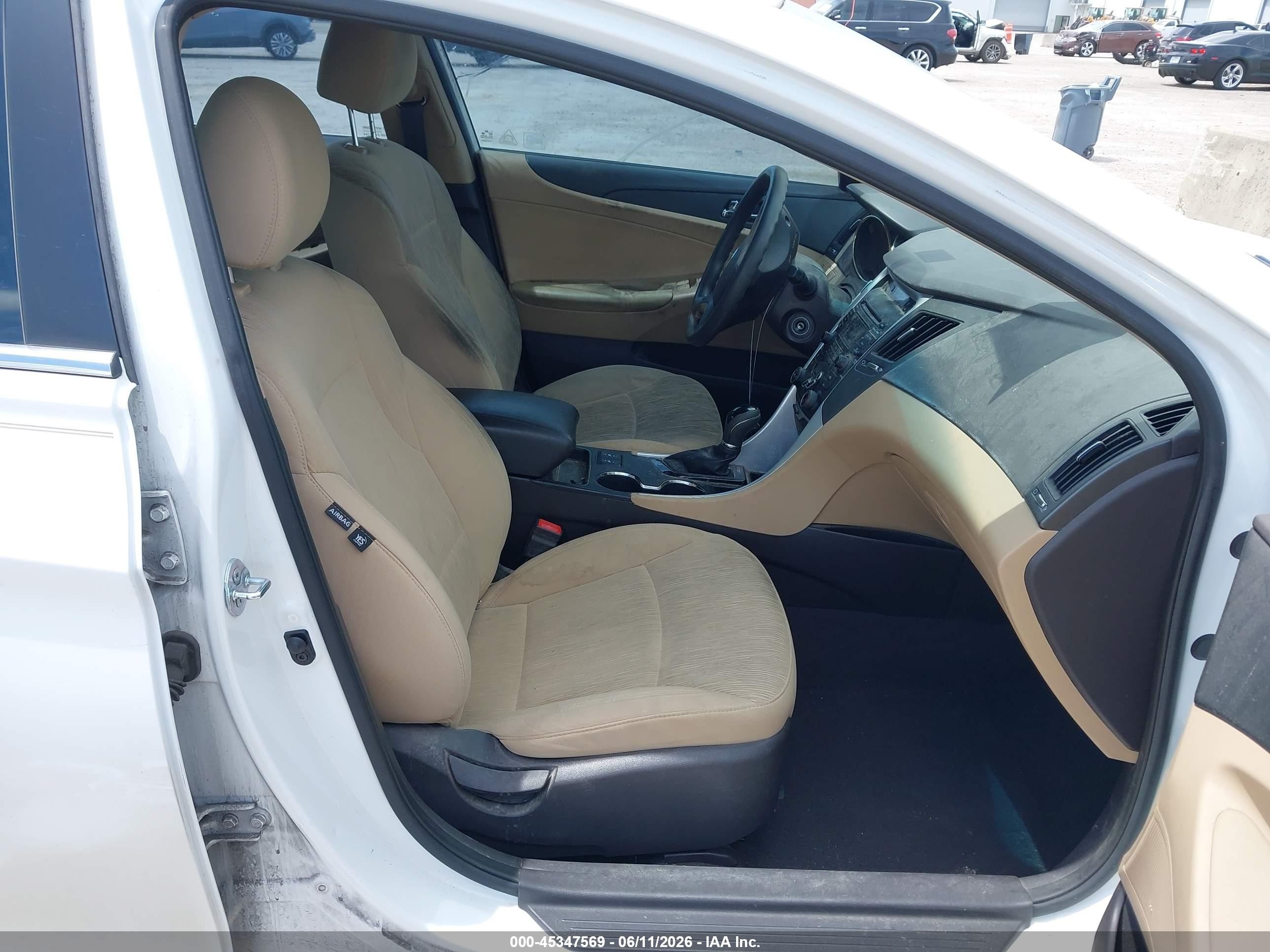 2013 Hyundai Sonata Gls White vin: 5NPEB4AC6DH670371