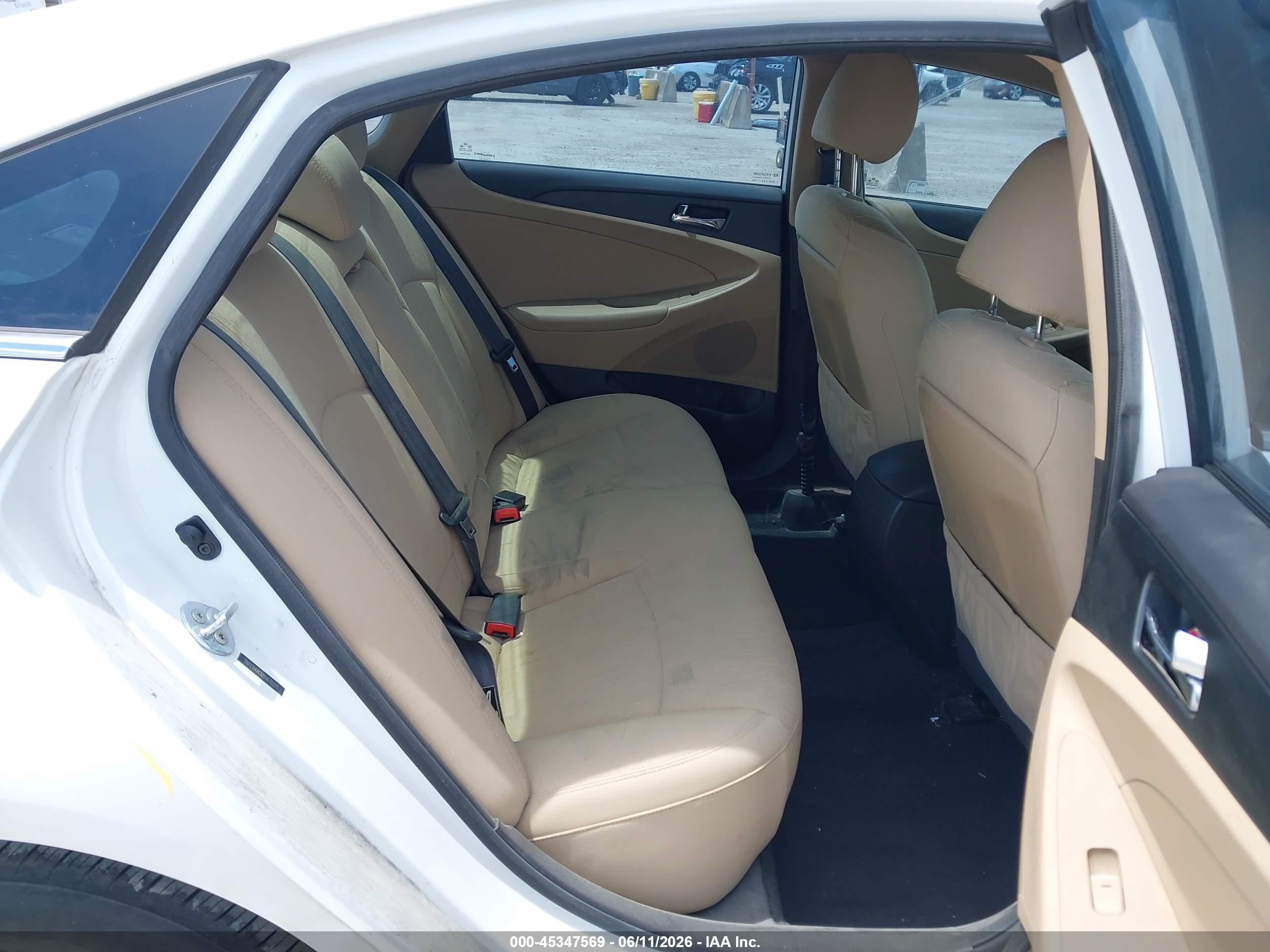 2013 Hyundai Sonata Gls White vin: 5NPEB4AC6DH670371