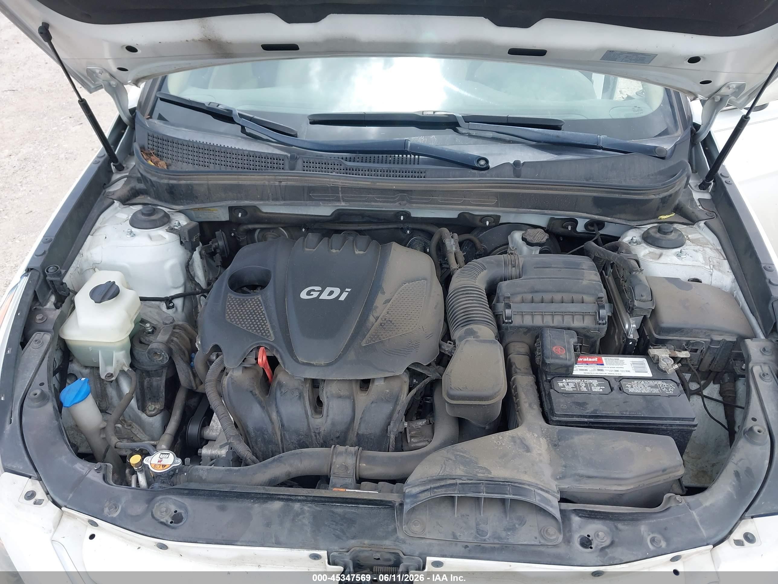 2013 Hyundai Sonata Gls White vin: 5NPEB4AC6DH670371