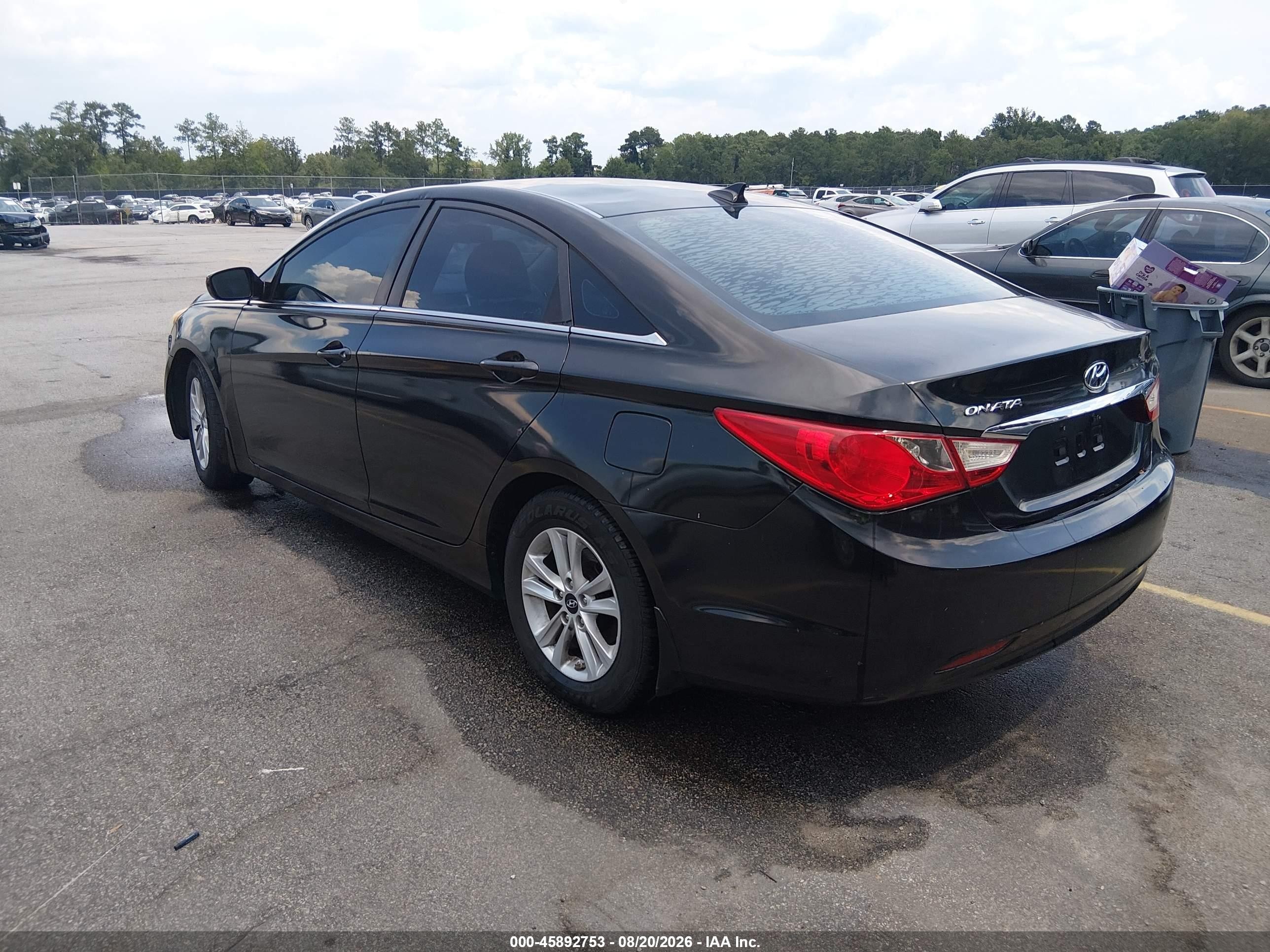 2013 Hyundai Sonata Gls Black vin: 5NPEB4AC6DH674677