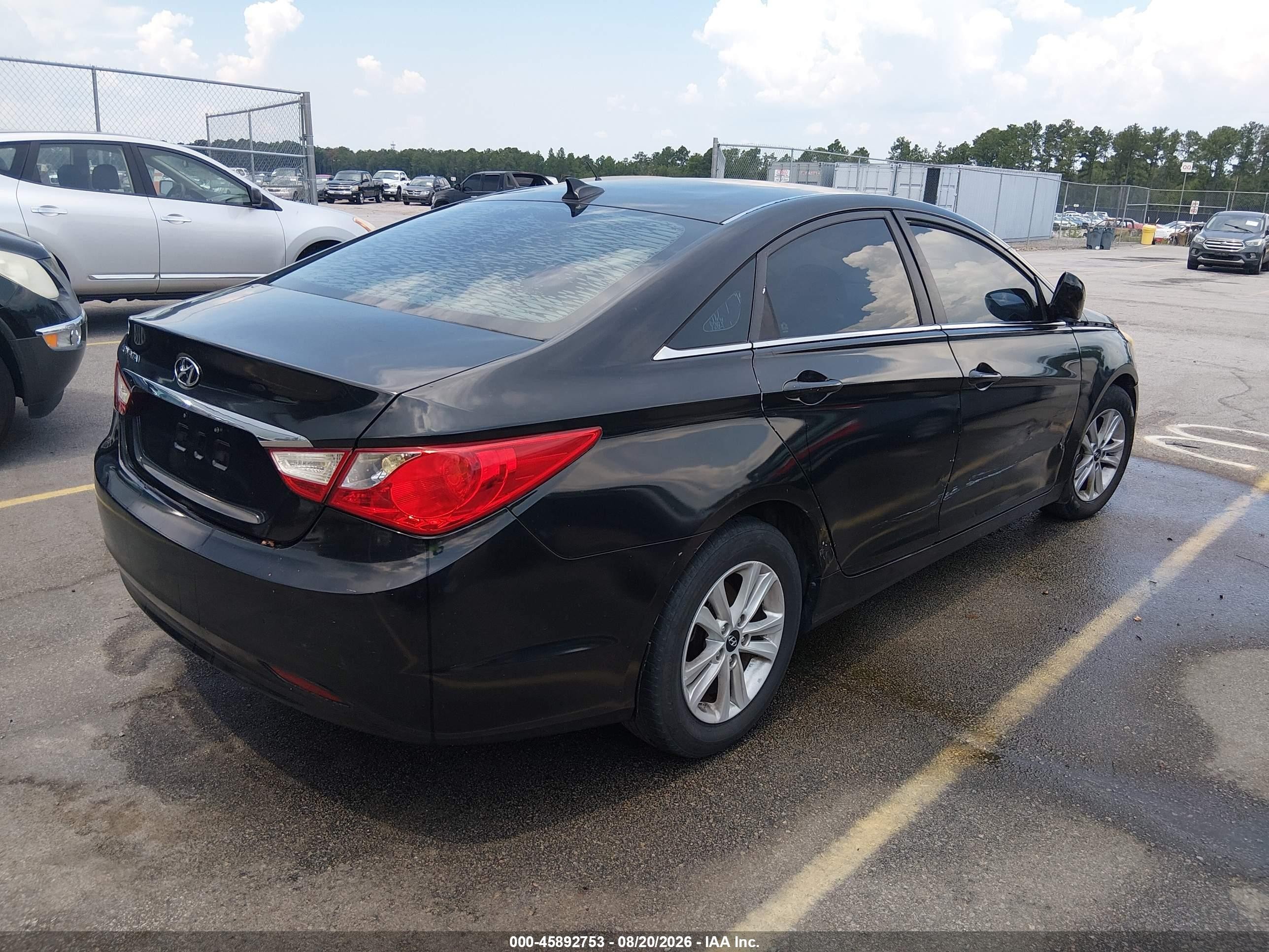 2013 Hyundai Sonata Gls Black vin: 5NPEB4AC6DH674677