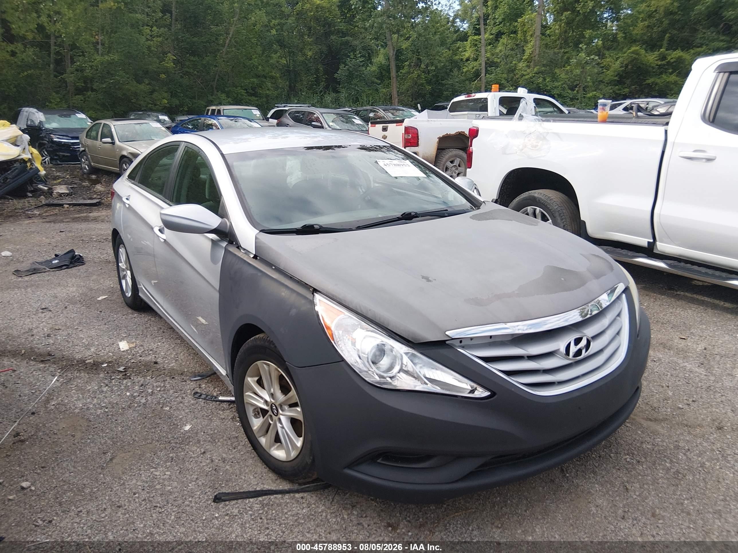 2013 Hyundai Sonata Gls Silver vin: 5NPEB4AC6DH678518