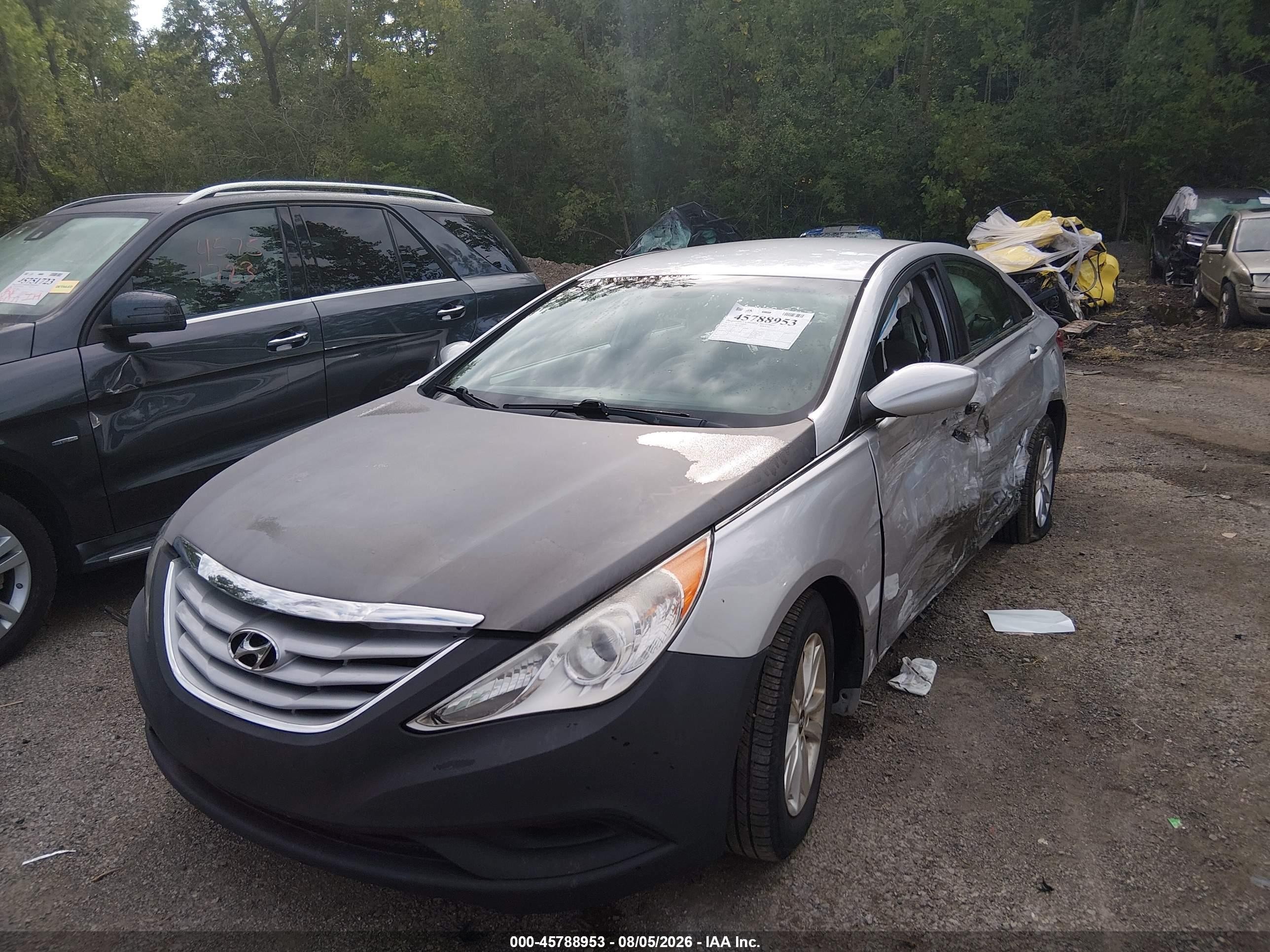 2013 Hyundai Sonata Gls Silver vin: 5NPEB4AC6DH678518