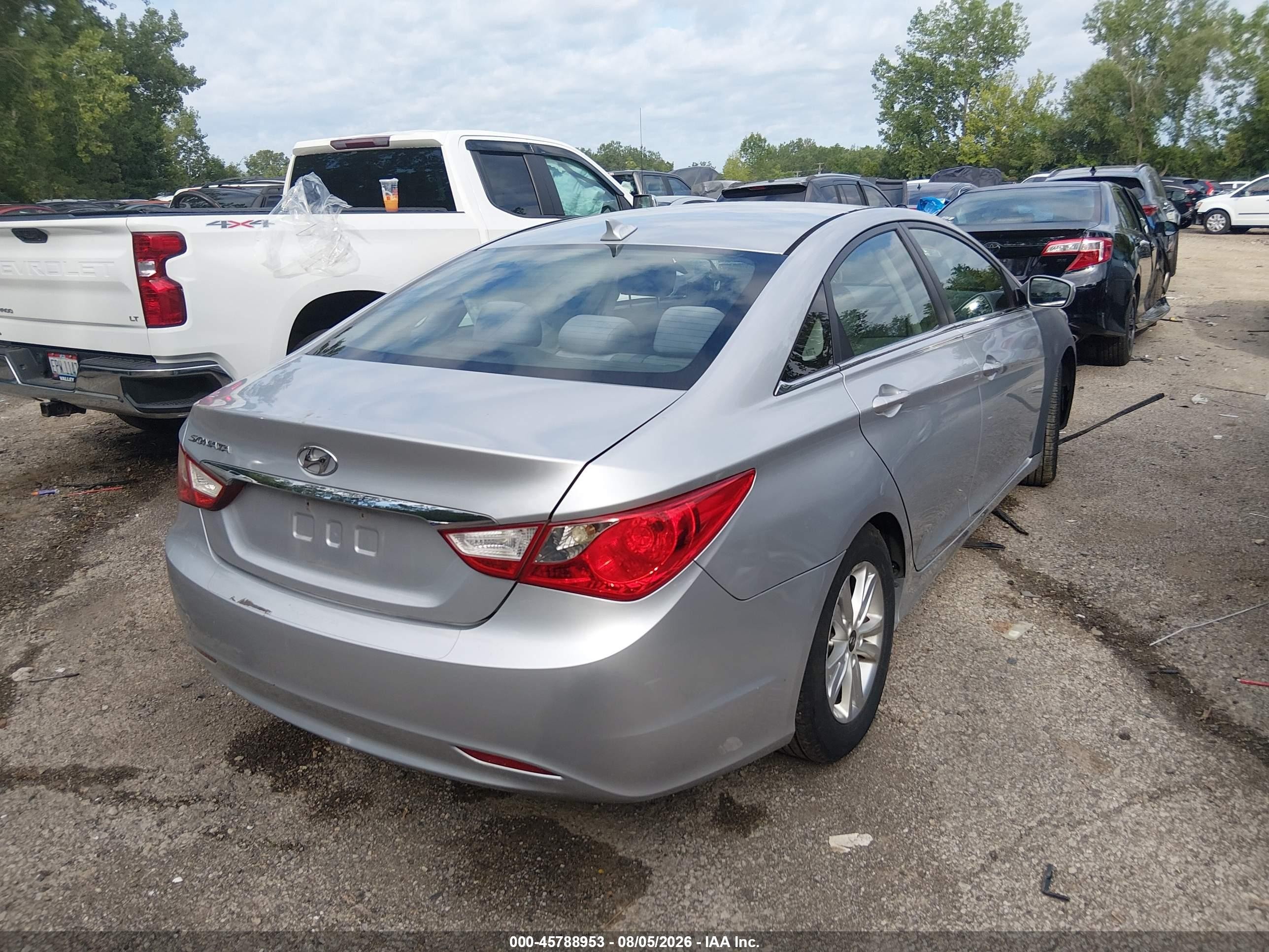 2013 Hyundai Sonata Gls Silver vin: 5NPEB4AC6DH678518