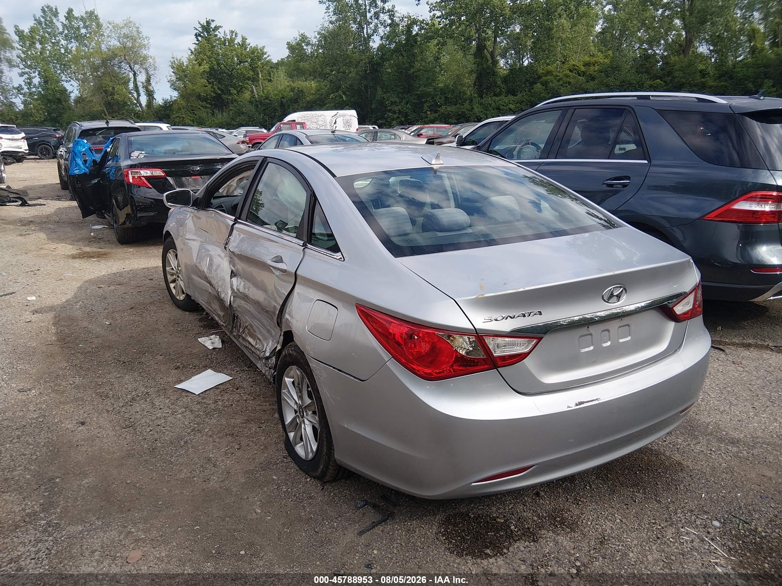 2013 Hyundai Sonata Gls Silver vin: 5NPEB4AC6DH678518