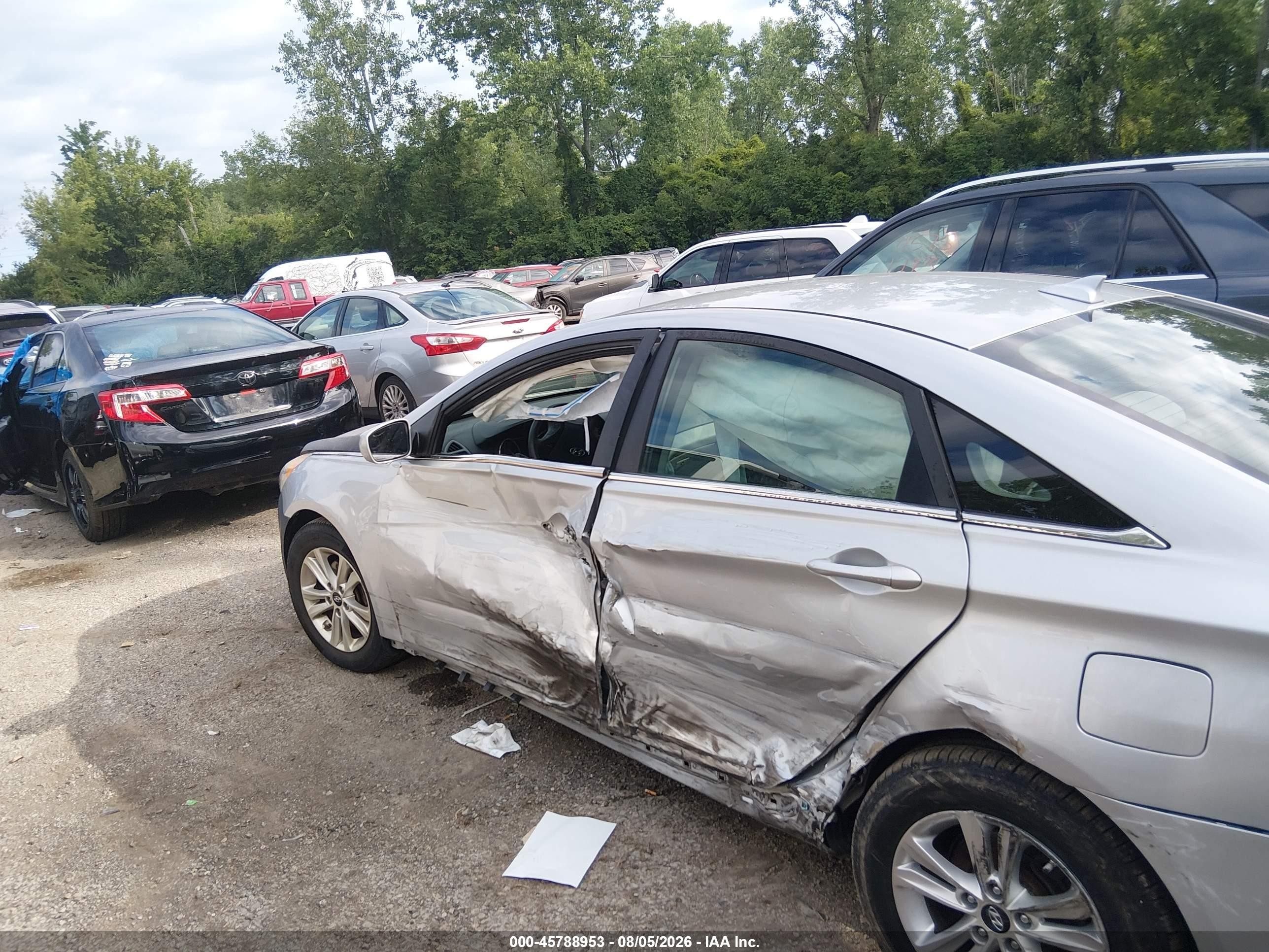 2013 Hyundai Sonata Gls Silver vin: 5NPEB4AC6DH678518