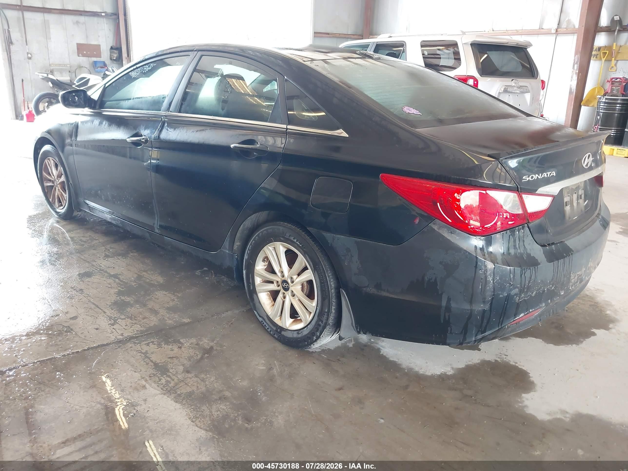 2013 Hyundai Sonata Gls Black vin: 5NPEB4AC6DH679068