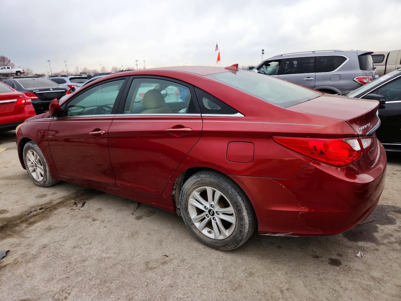 2013 Hyundai Sonata Gls Red vin: 5NPEB4AC6DH679409