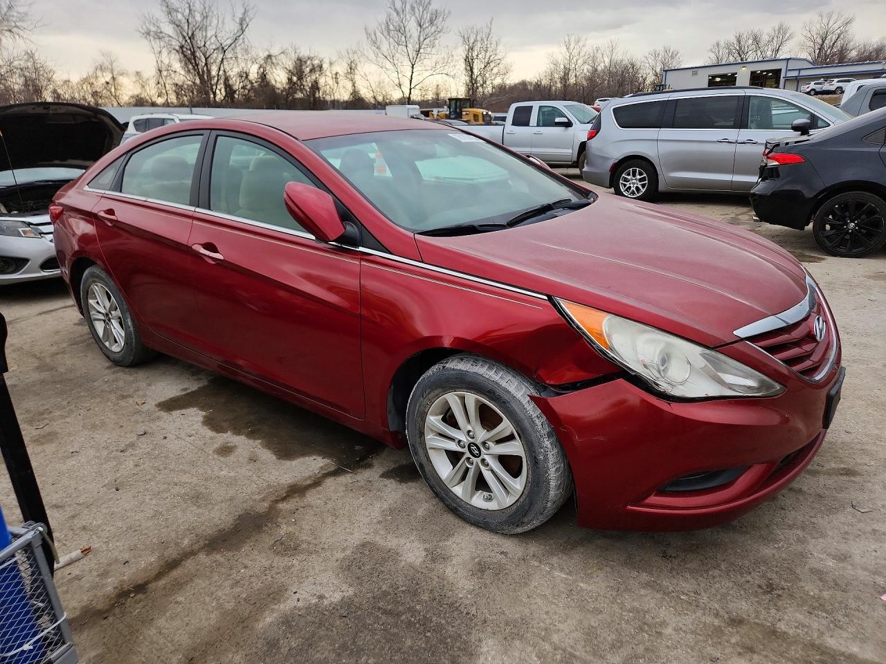 2013 Hyundai Sonata Gls Red vin: 5NPEB4AC6DH679409