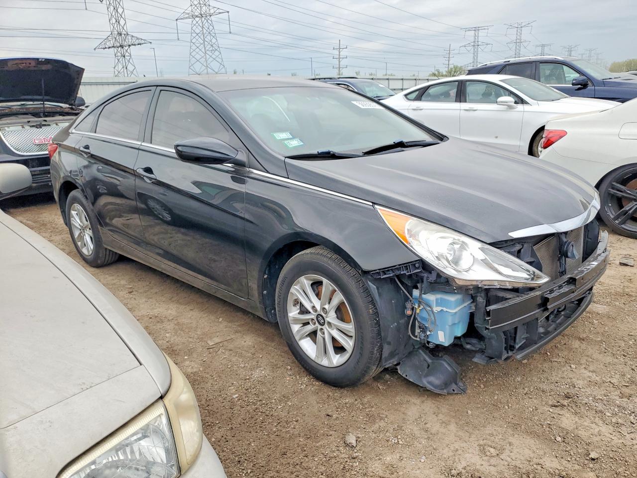 2013 Hyundai Sonata Gls Black vin: 5NPEB4AC6DH686019