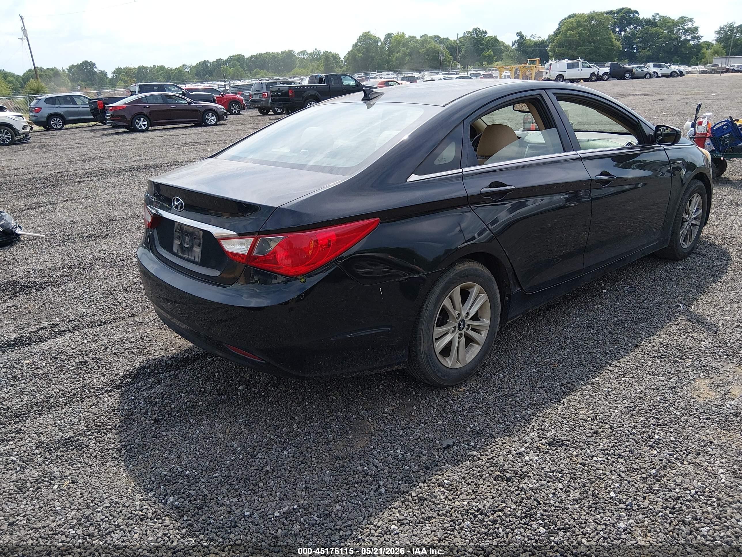 2013 Hyundai Sonata Gls Black vin: 5NPEB4AC6DH698638