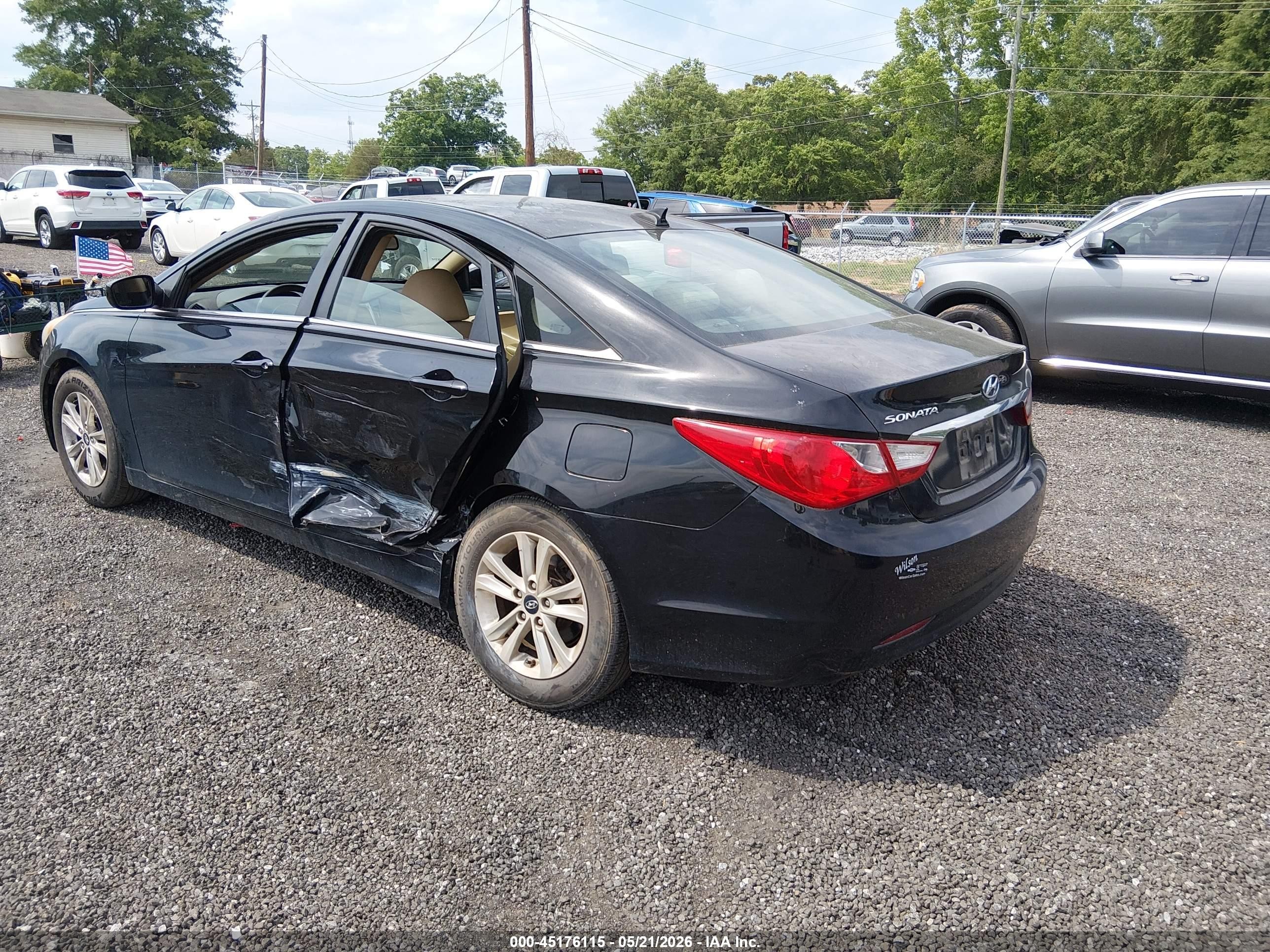 2013 Hyundai Sonata Gls Black vin: 5NPEB4AC6DH698638