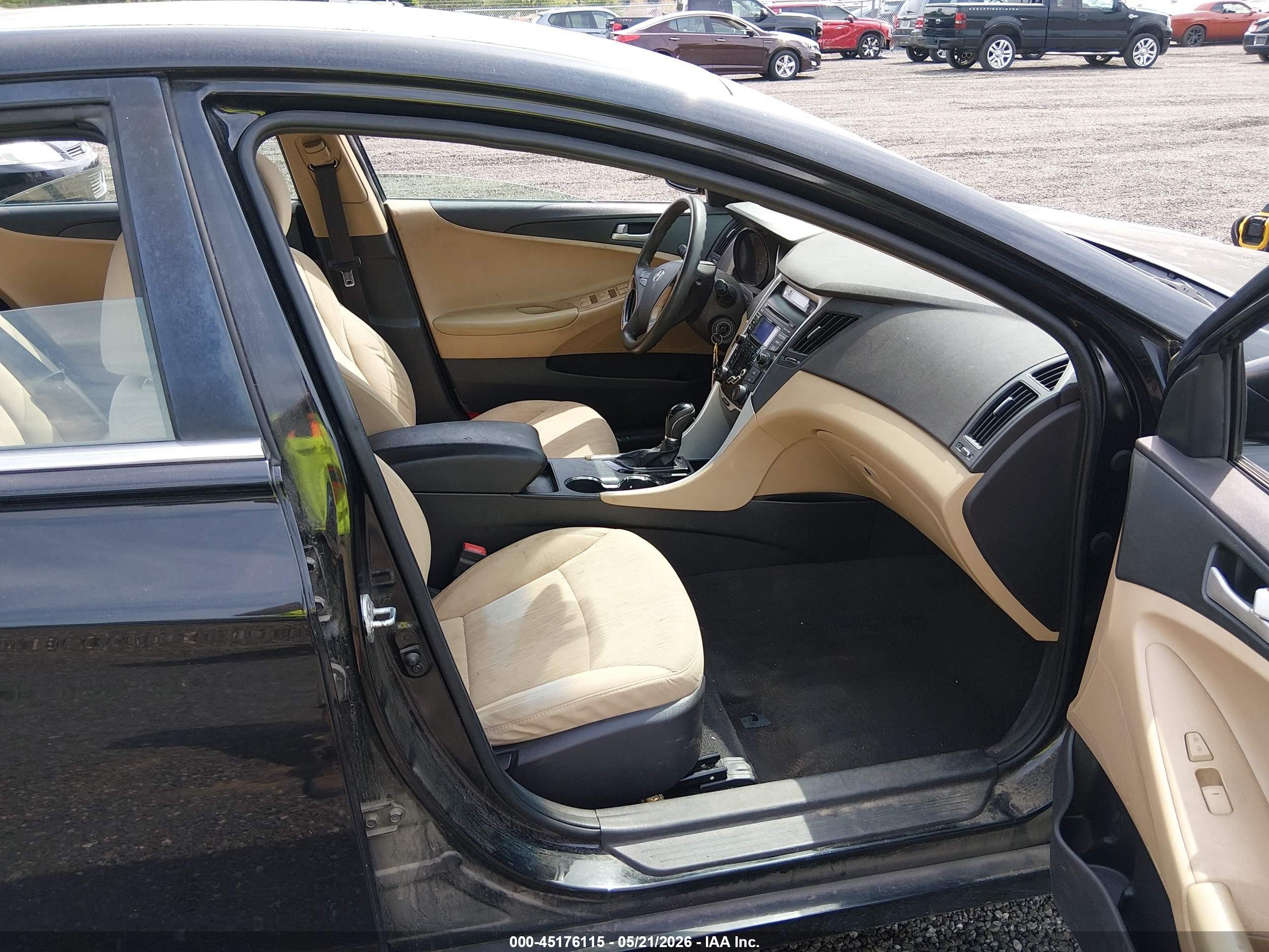 2013 Hyundai Sonata Gls Black vin: 5NPEB4AC6DH698638