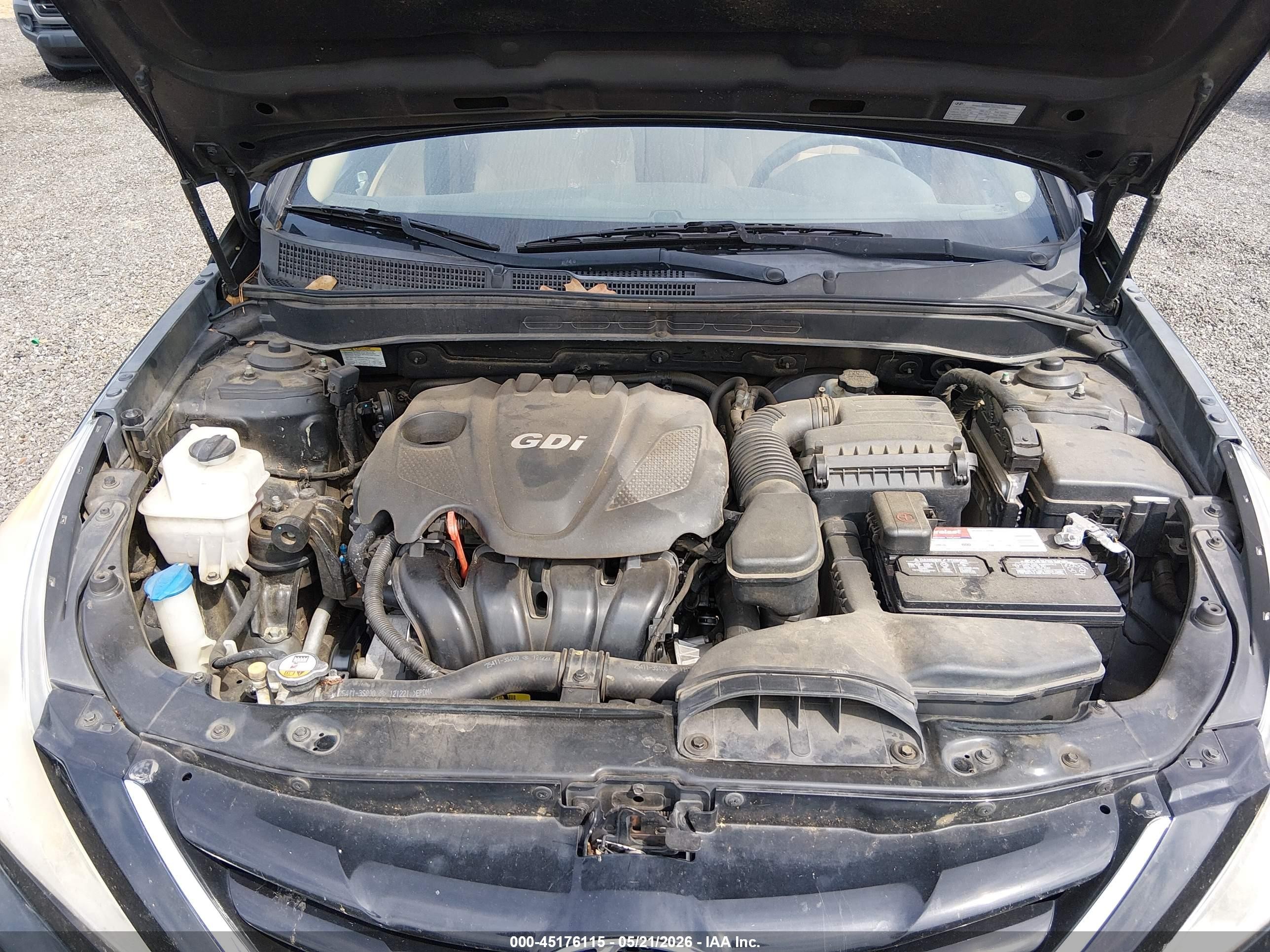 2013 Hyundai Sonata Gls Black vin: 5NPEB4AC6DH698638