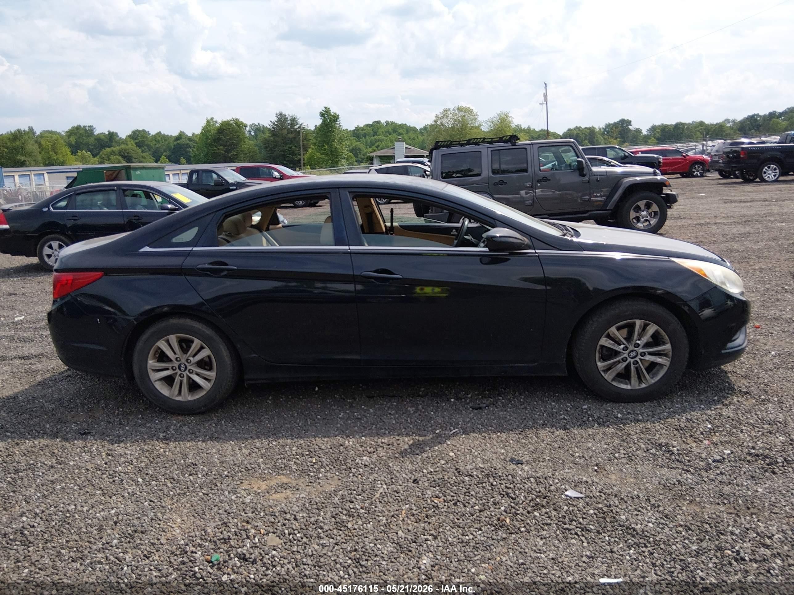 2013 Hyundai Sonata Gls Black vin: 5NPEB4AC6DH698638