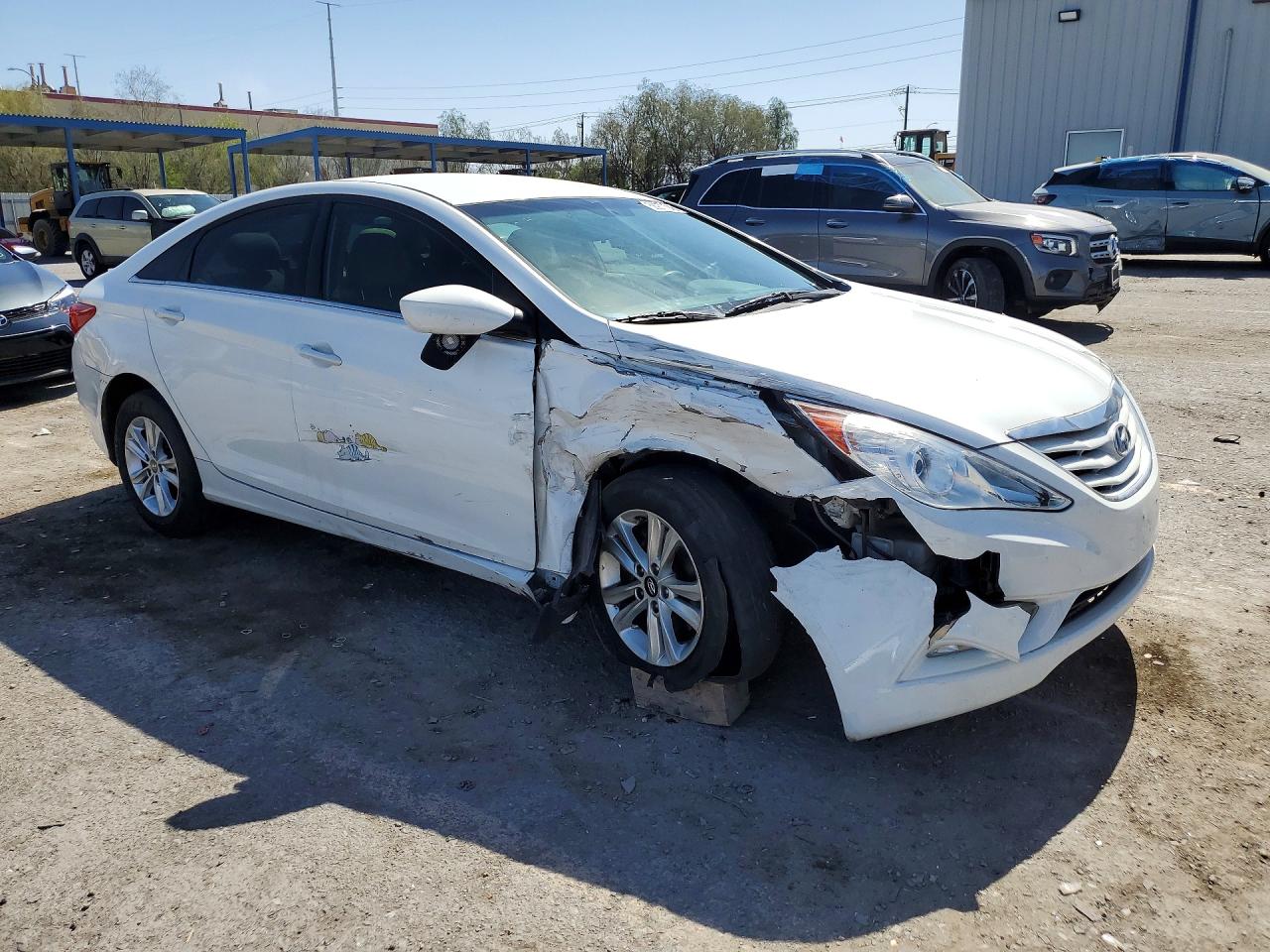 2013 Hyundai Sonata Gls White vin: 5NPEB4AC6DH699143