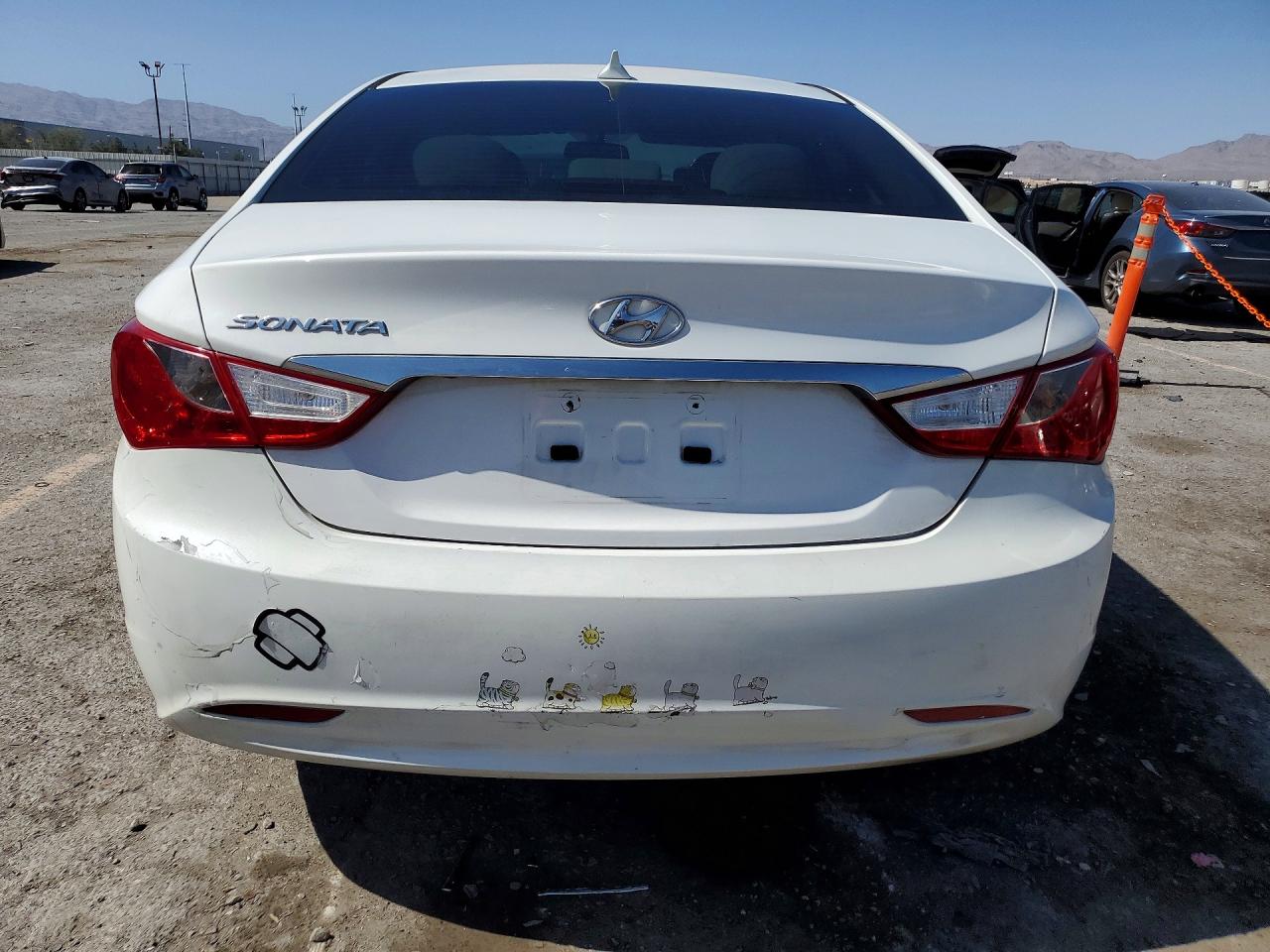 2013 Hyundai Sonata Gls White vin: 5NPEB4AC6DH699143
