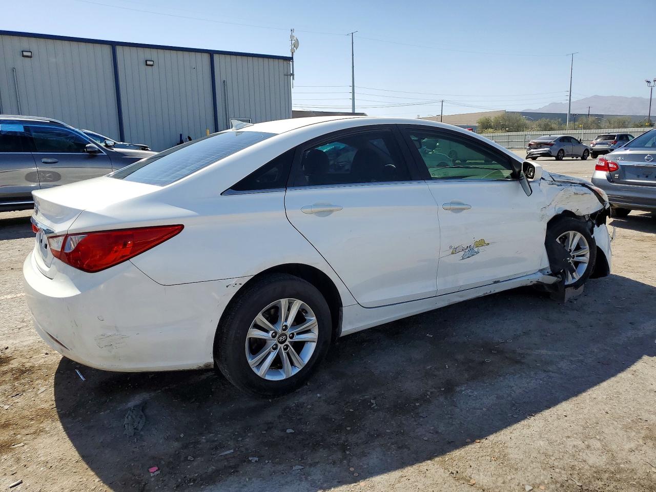 2013 Hyundai Sonata Gls White vin: 5NPEB4AC6DH699143