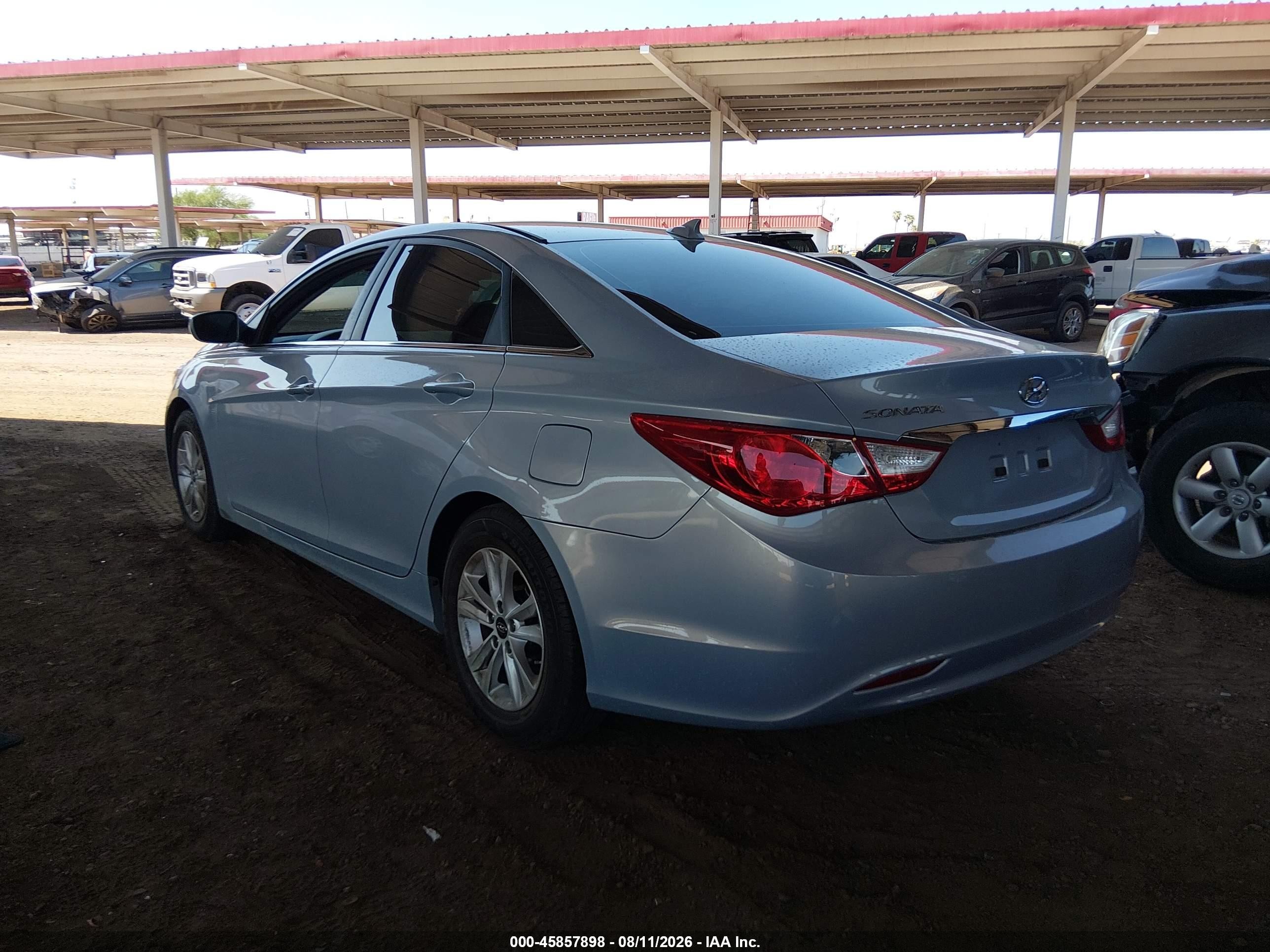 2013 Hyundai Sonata Gls Light Blue vin: 5NPEB4AC6DH699370