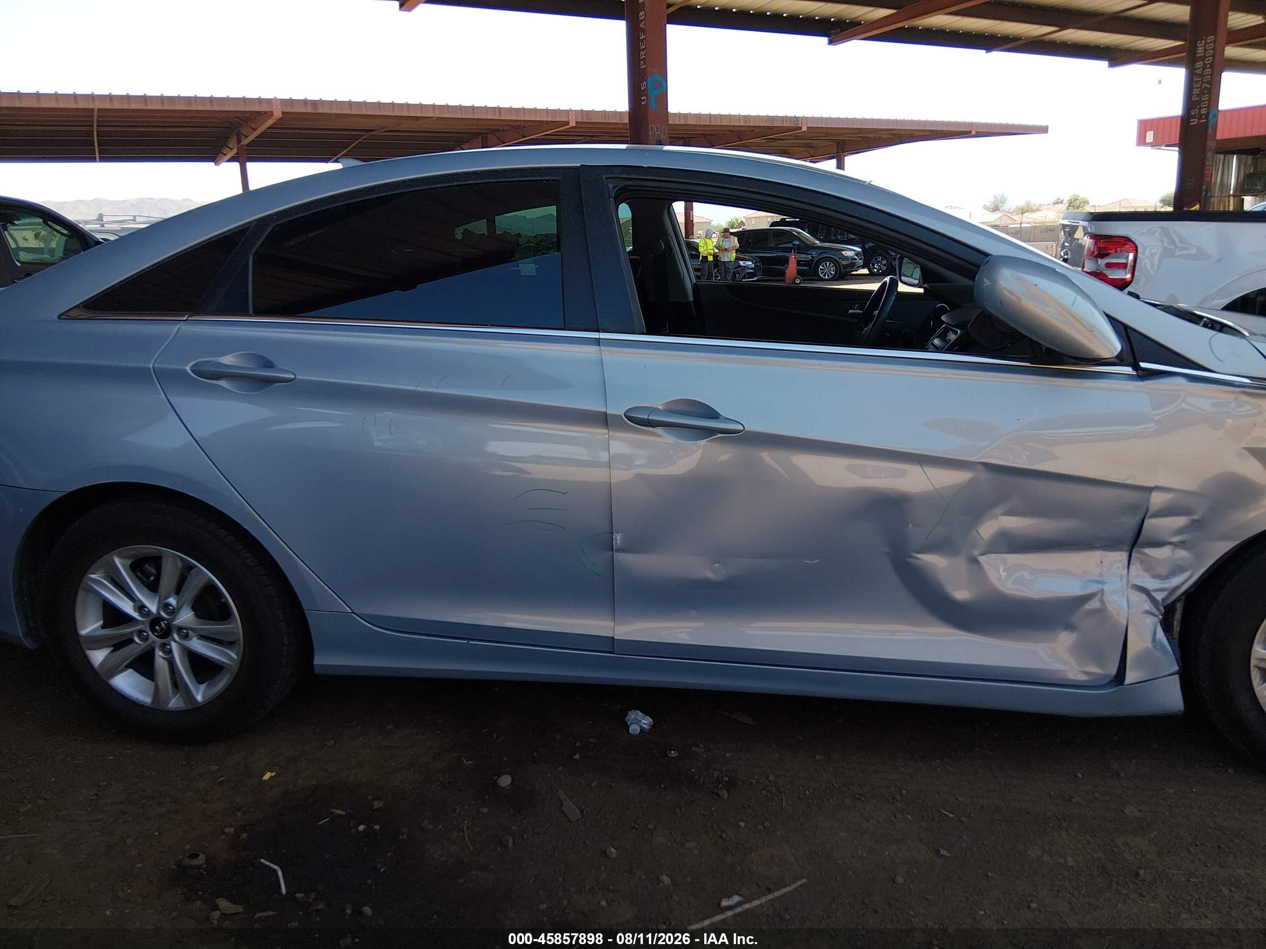 2013 Hyundai Sonata Gls Light Blue vin: 5NPEB4AC6DH699370