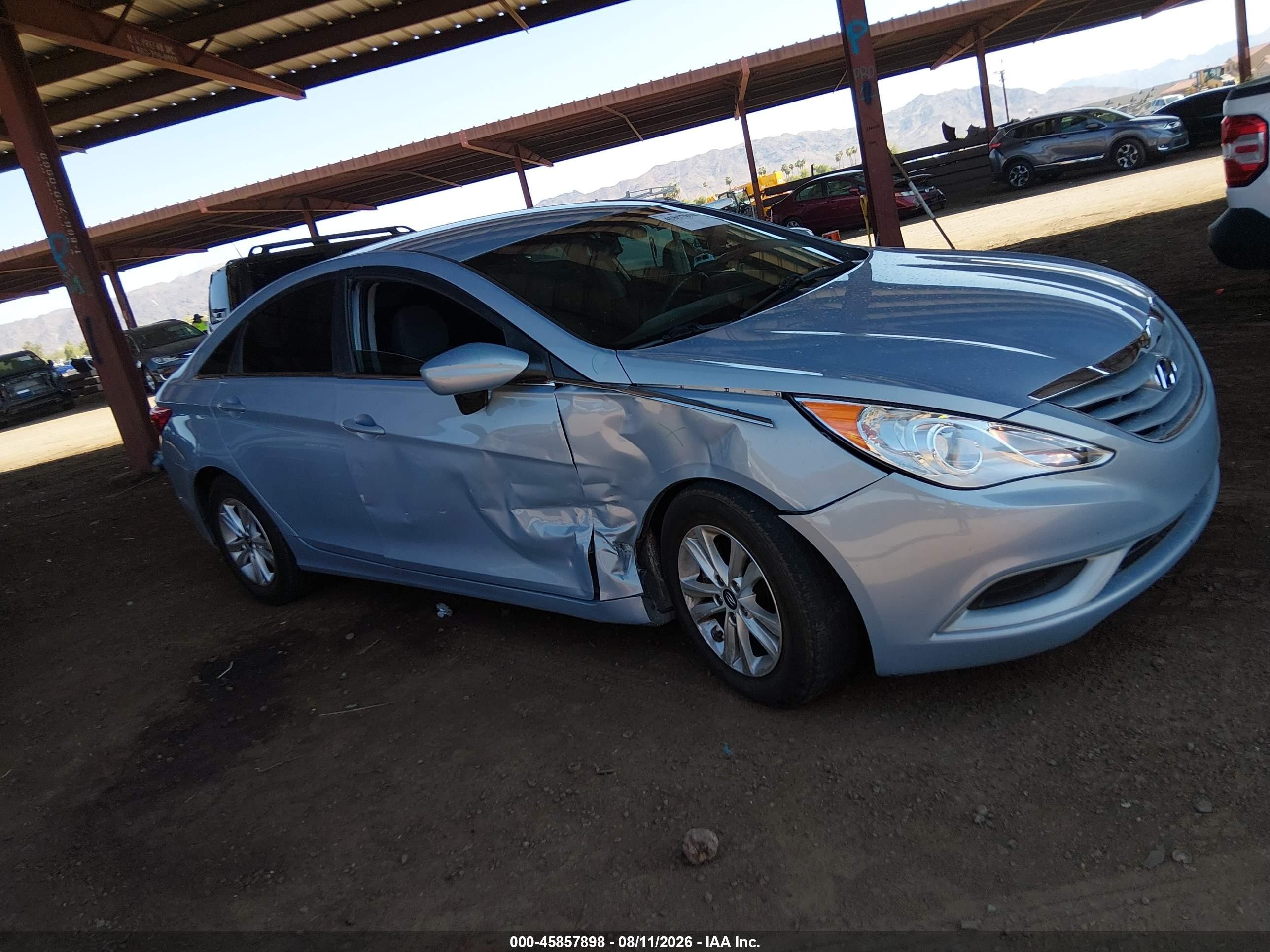2013 Hyundai Sonata Gls Light Blue vin: 5NPEB4AC6DH699370