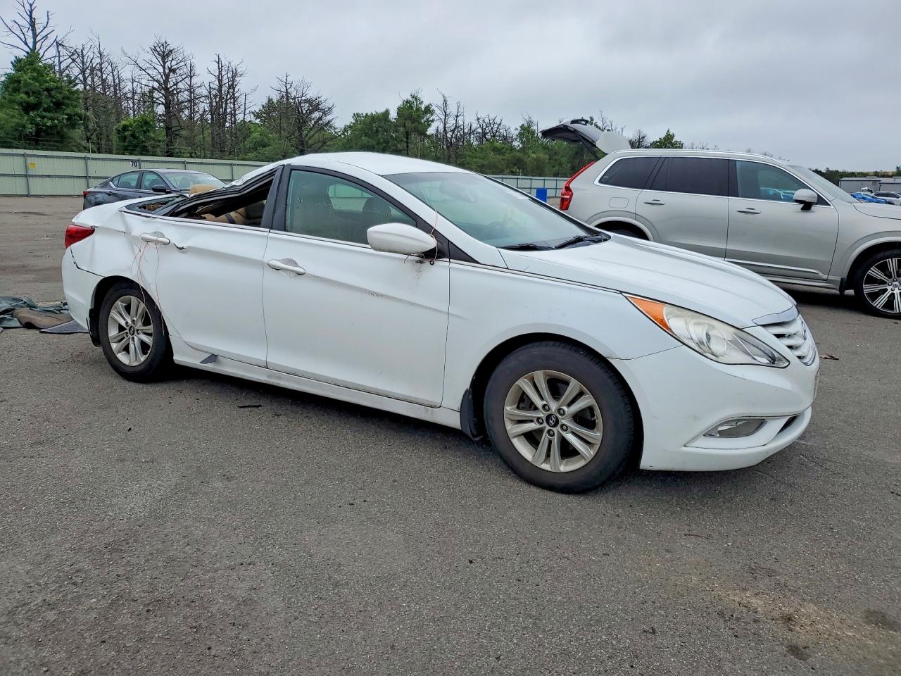 2013 Hyundai Sonata Gls White vin: 5NPEB4AC6DH709234