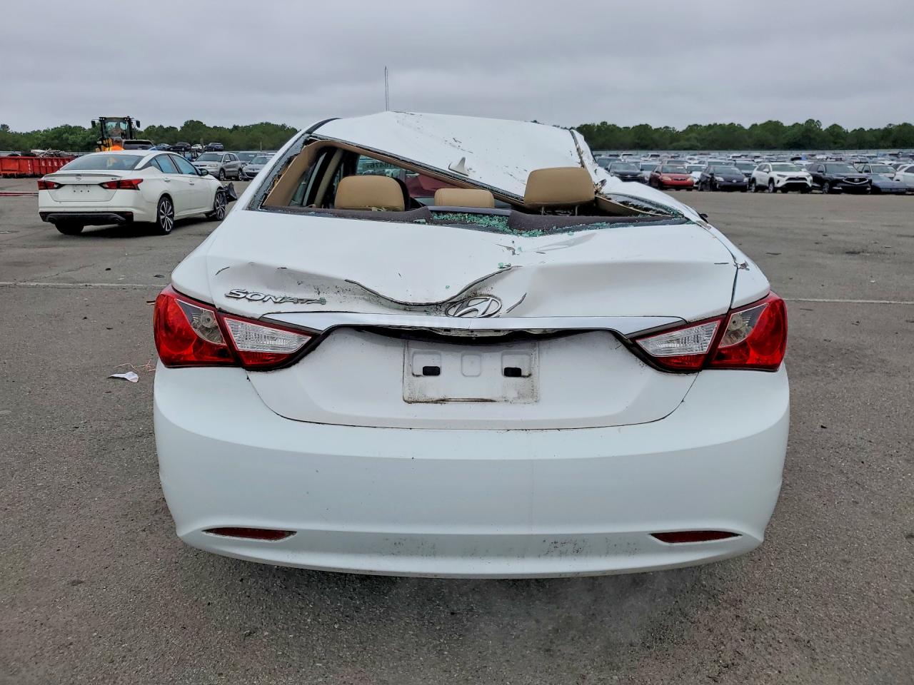 2013 Hyundai Sonata Gls White vin: 5NPEB4AC6DH709234