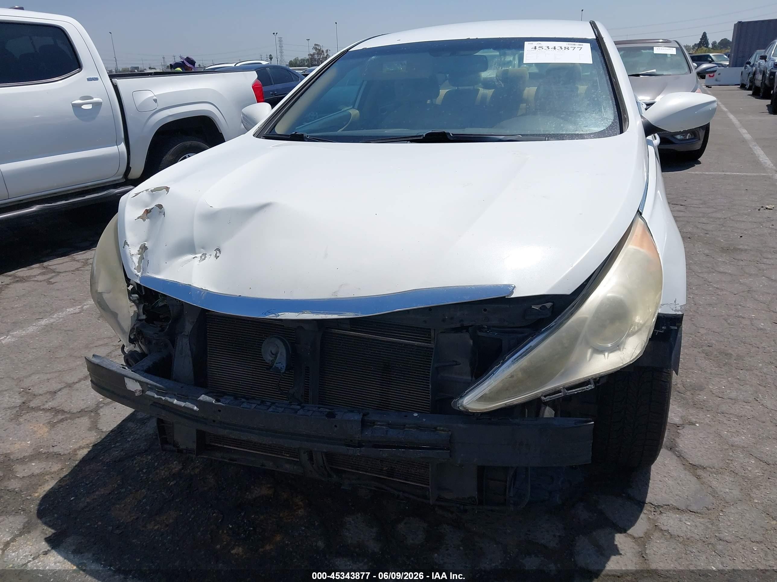 2013 Hyundai Sonata Gls Белый vin: 5NPEB4AC6DH714384