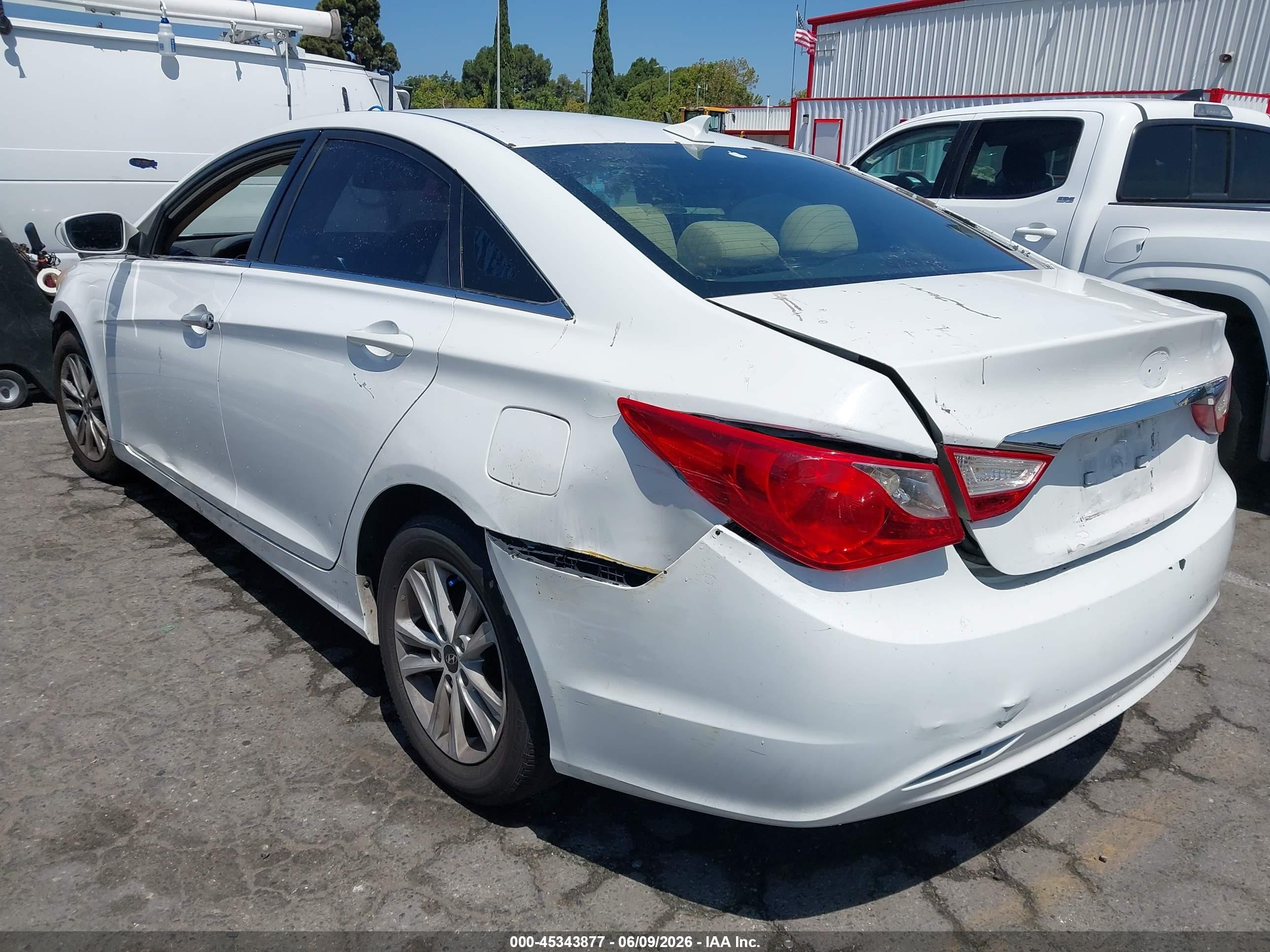 2013 Hyundai Sonata Gls Белый vin: 5NPEB4AC6DH714384