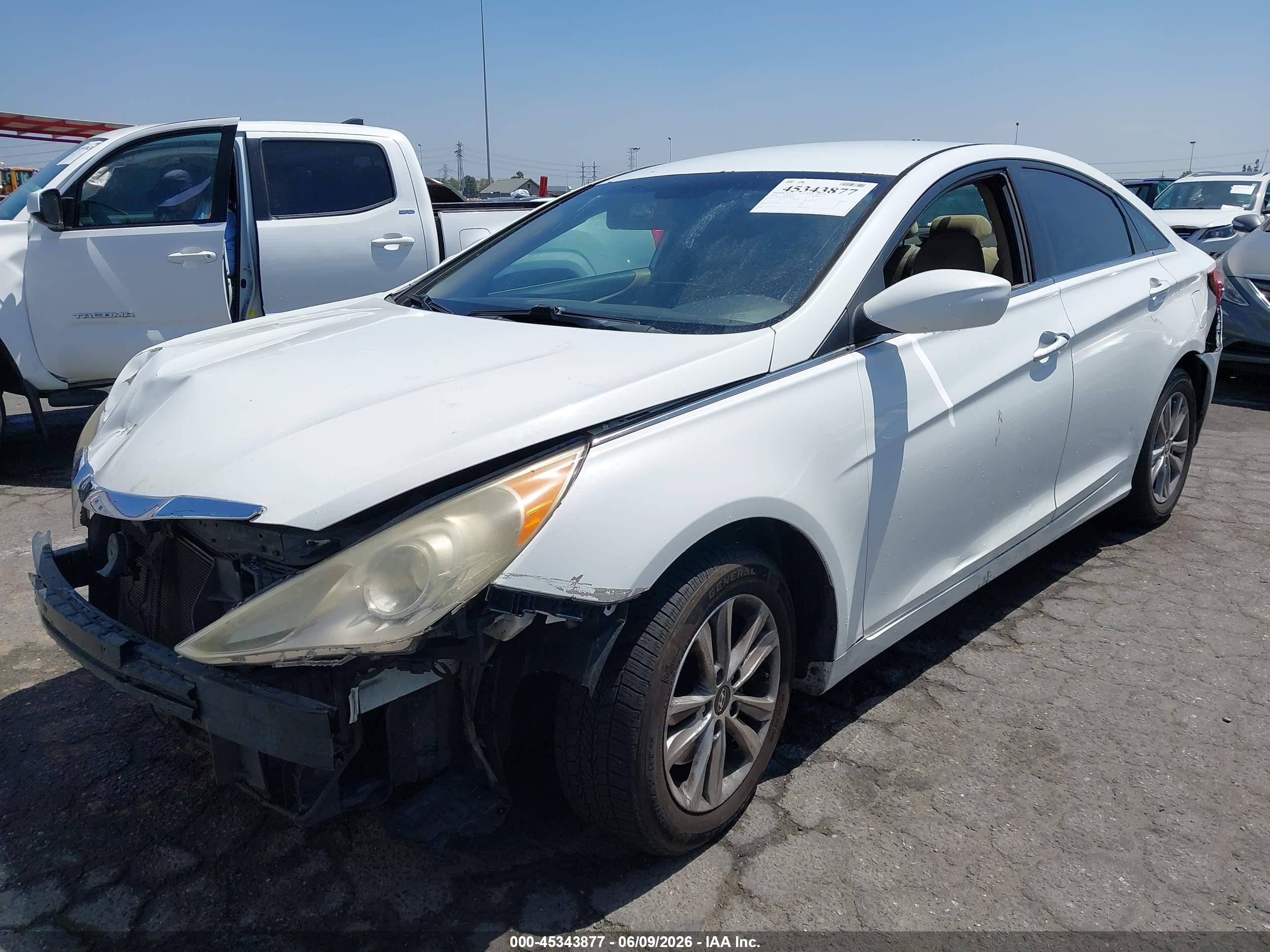 2013 Hyundai Sonata Gls Белый vin: 5NPEB4AC6DH714384