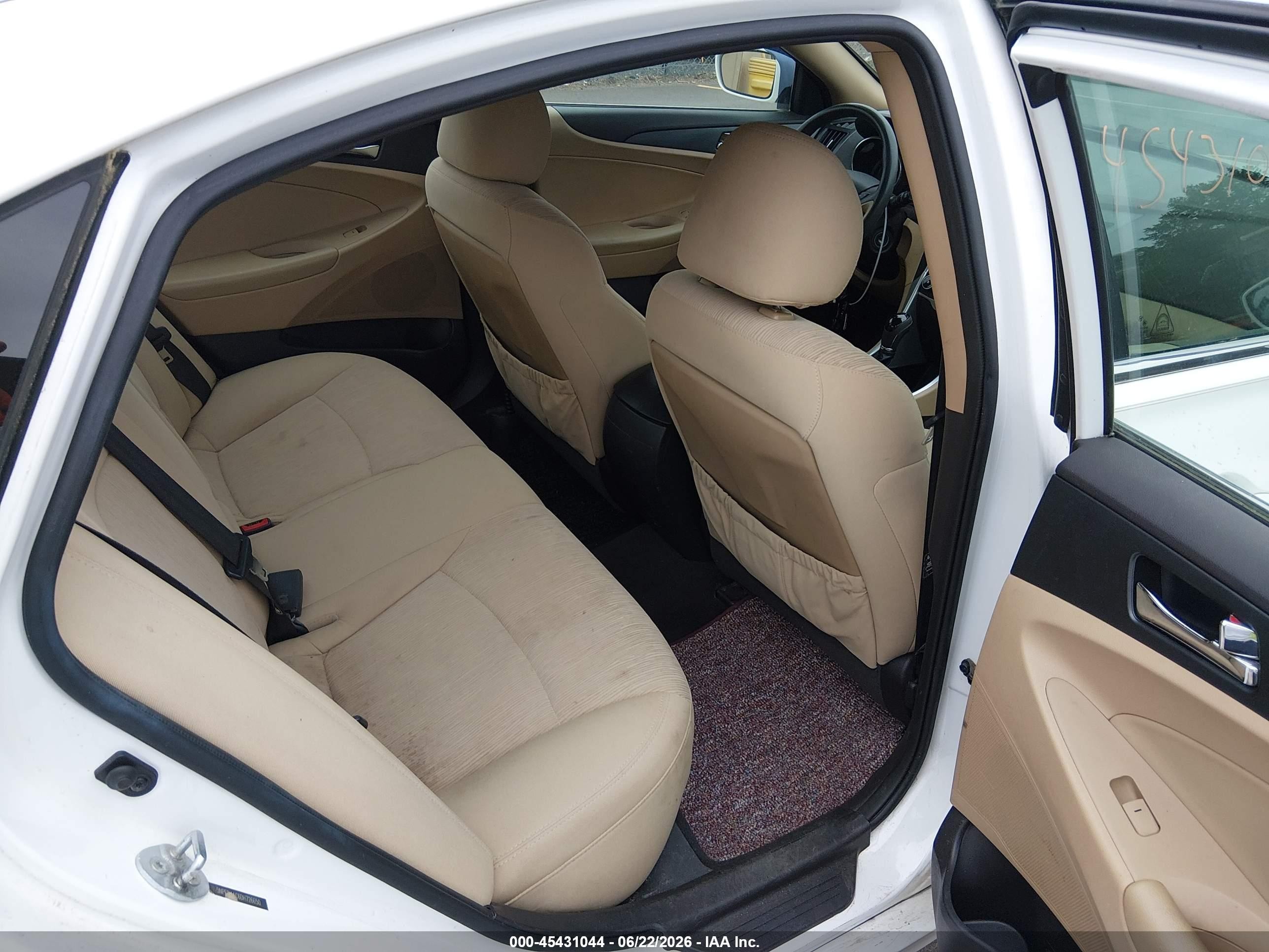 2013 Hyundai Sonata Gls White vin: 5NPEB4AC6DH726650