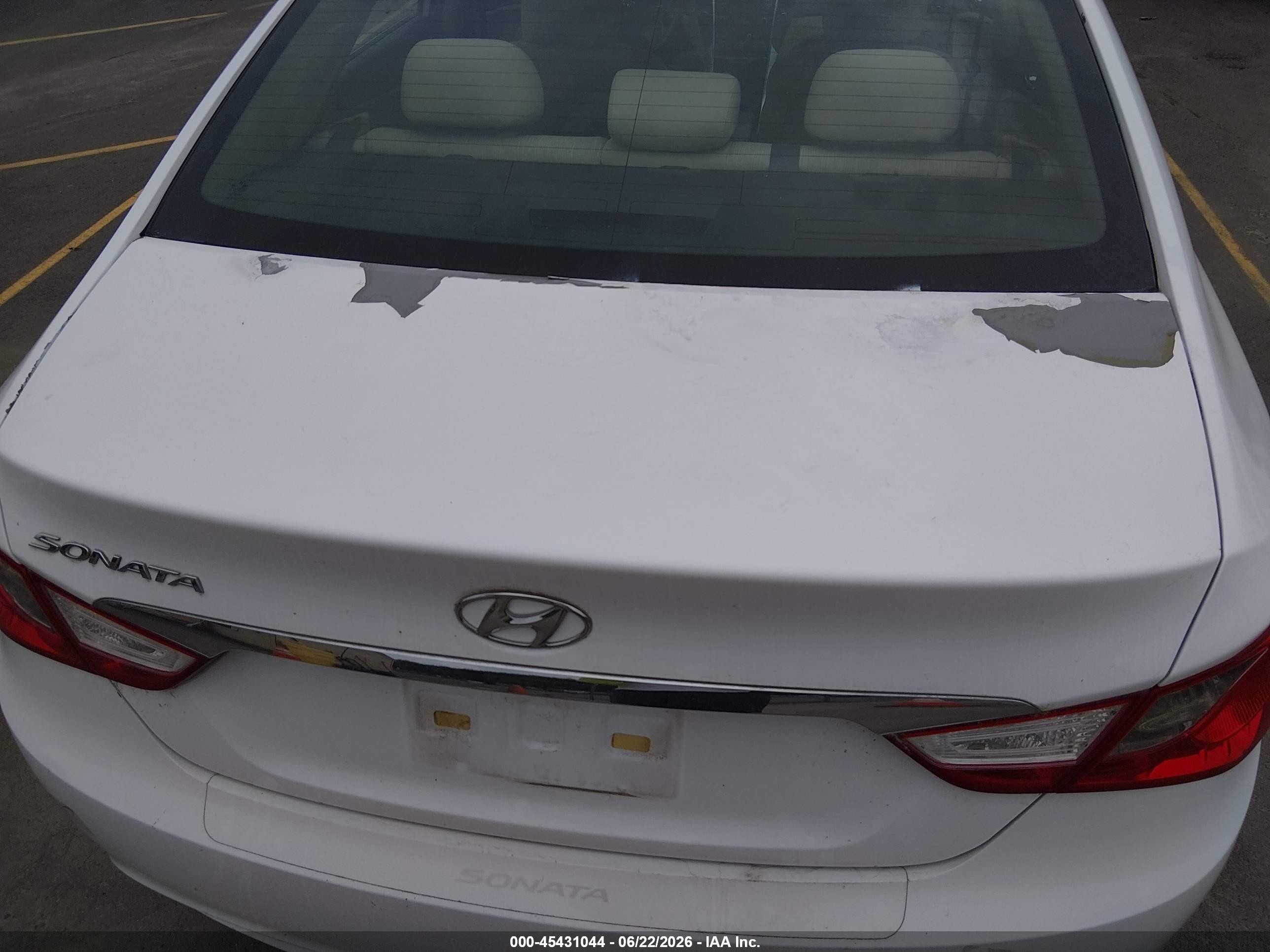 2013 Hyundai Sonata Gls White vin: 5NPEB4AC6DH726650