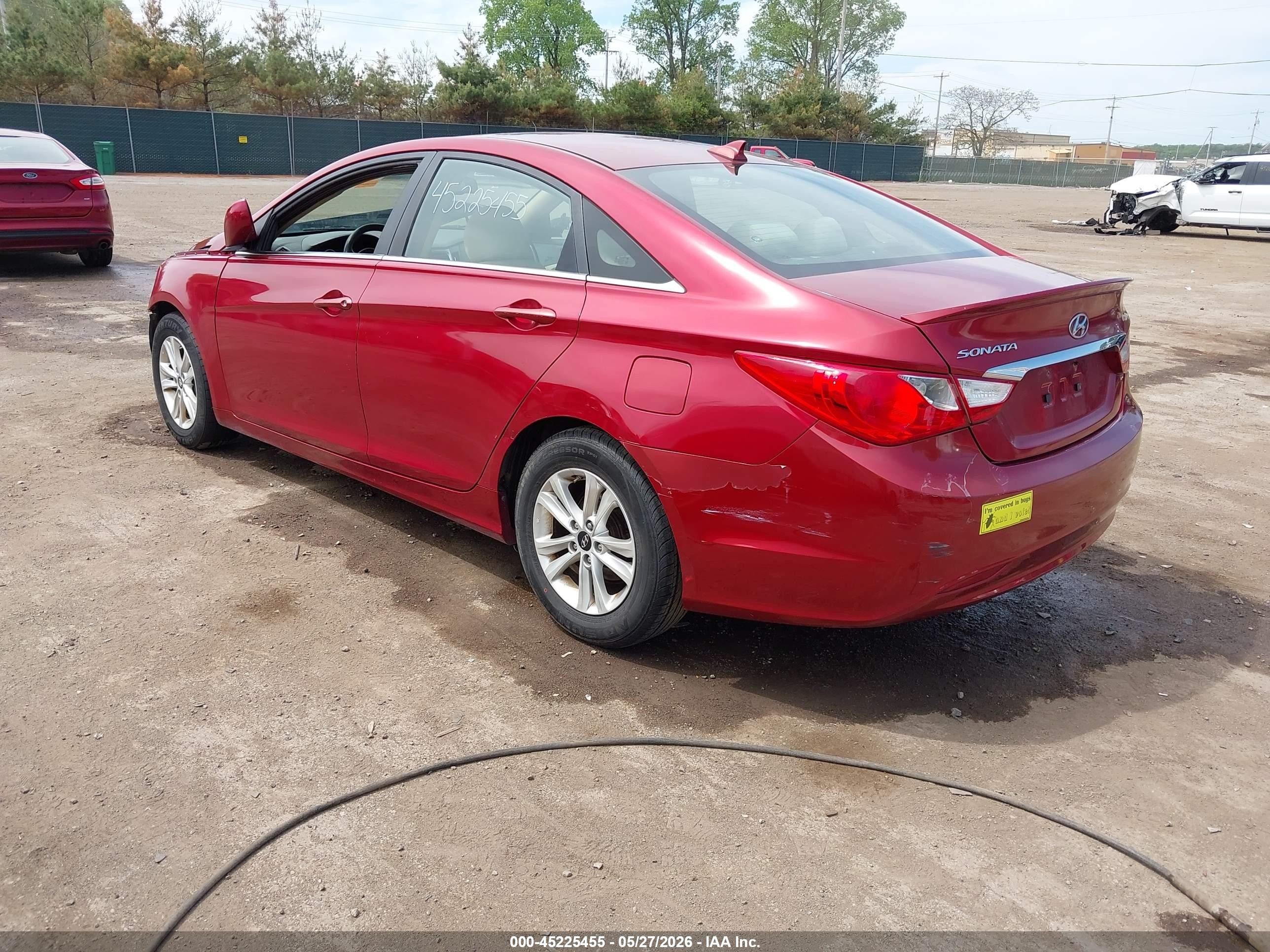 2013 Hyundai Sonata Gls Red vin: 5NPEB4AC6DH729578