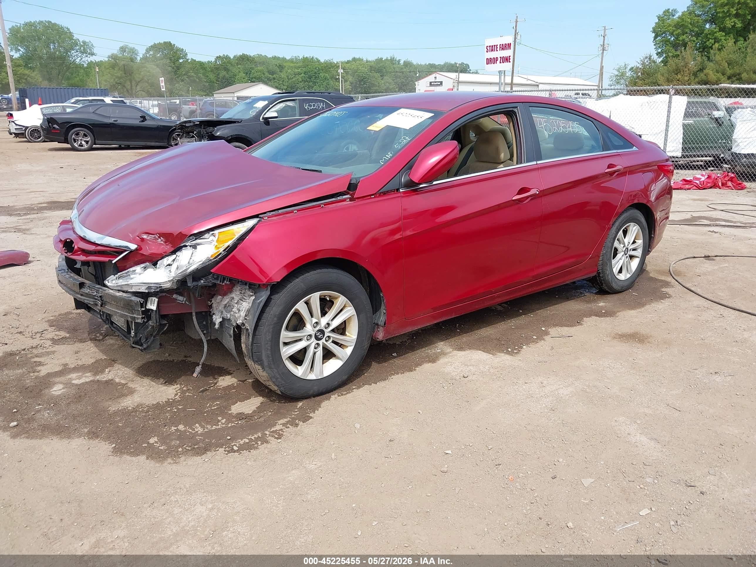 2013 Hyundai Sonata Gls Red vin: 5NPEB4AC6DH729578