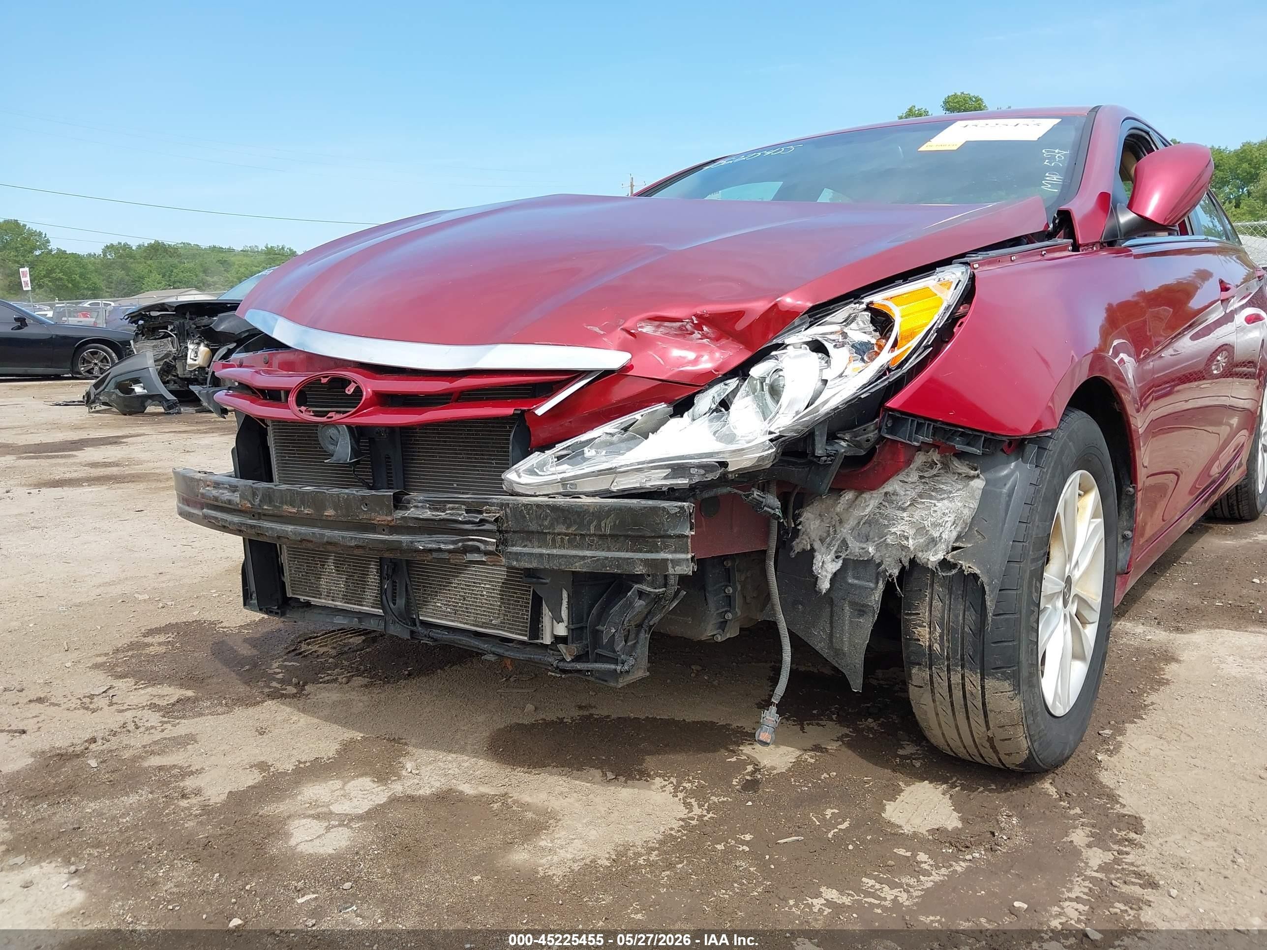 2013 Hyundai Sonata Gls Red vin: 5NPEB4AC6DH729578