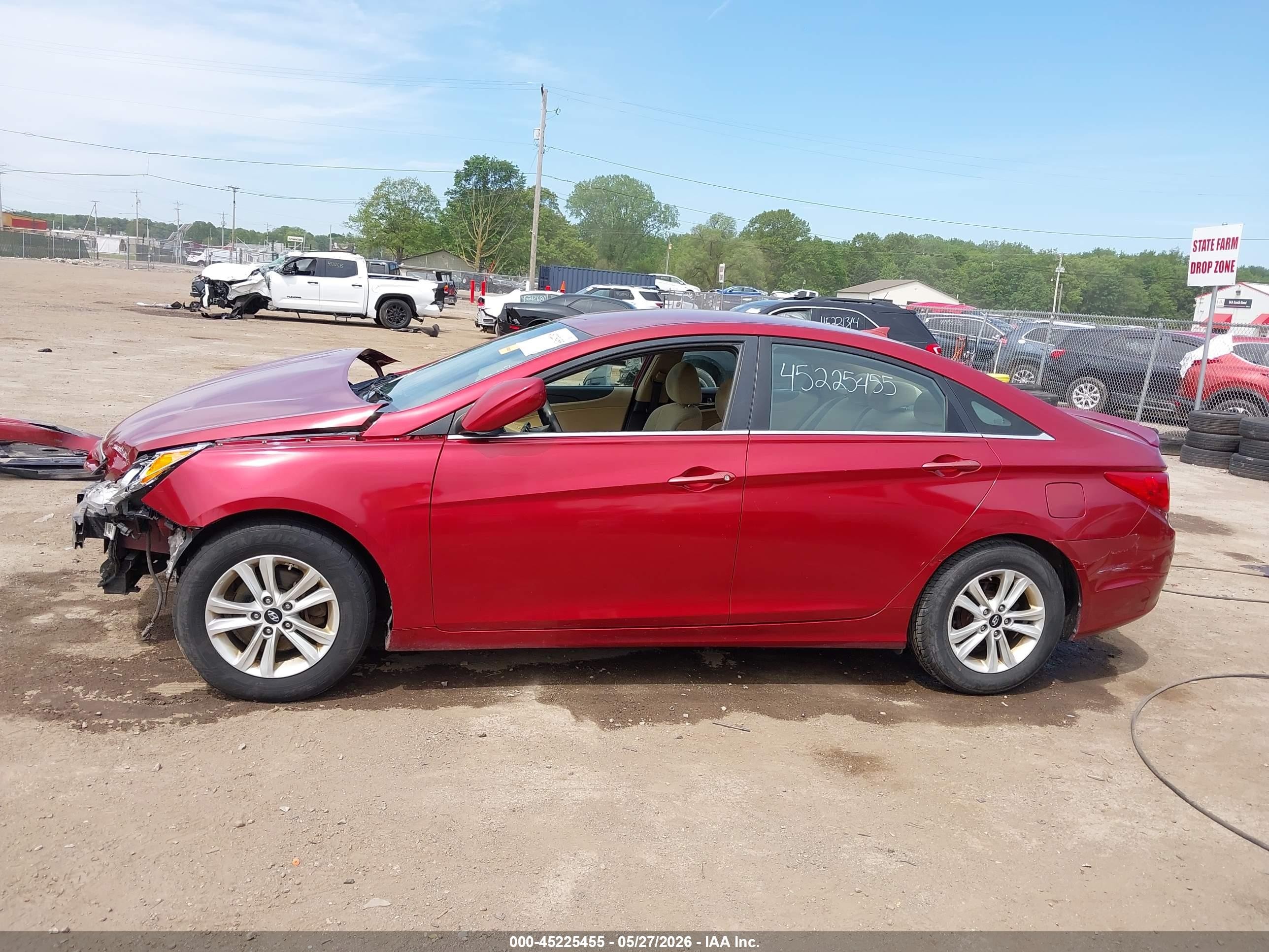 2013 Hyundai Sonata Gls Red vin: 5NPEB4AC6DH729578