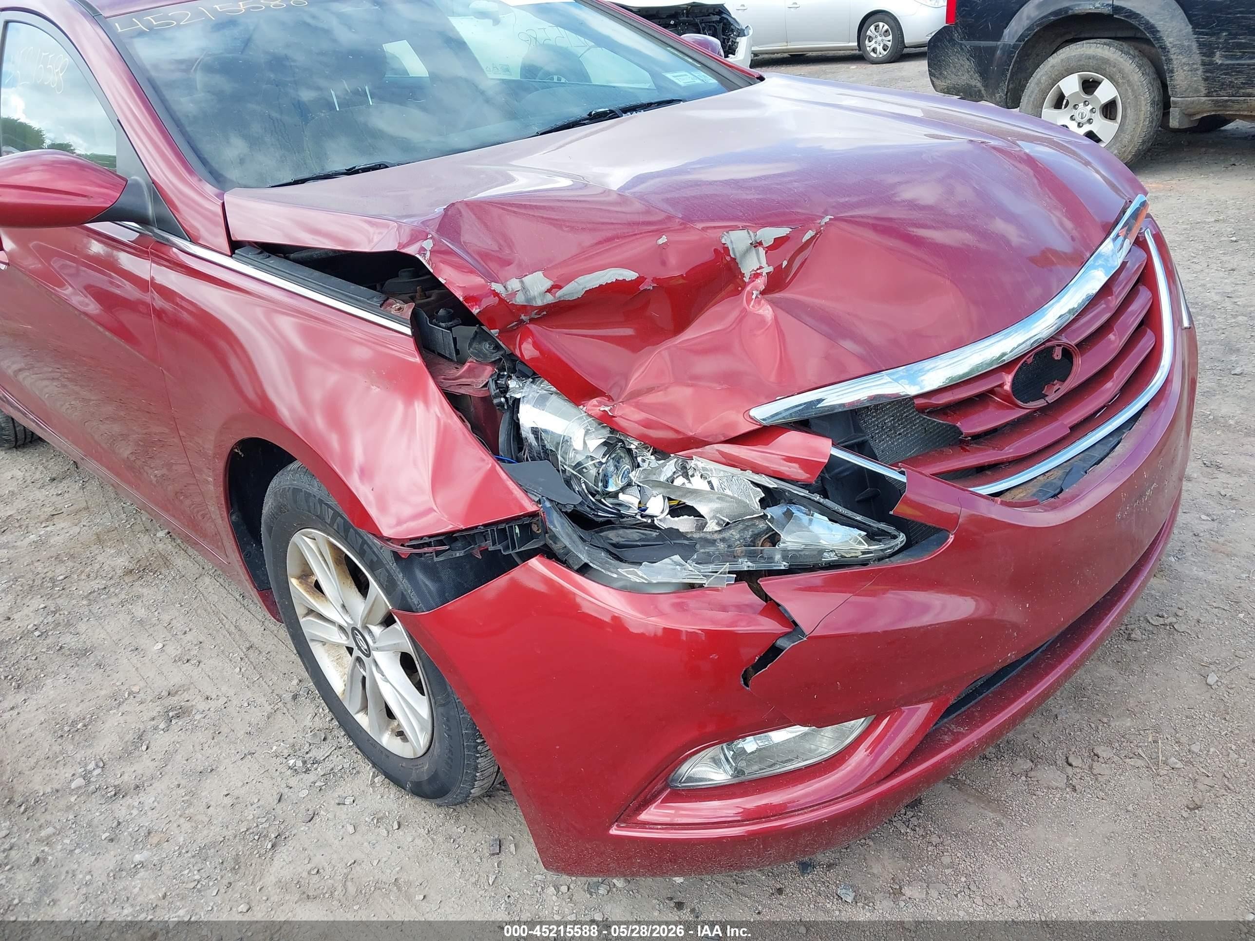 2013 Hyundai Sonata Gls Red vin: 5NPEB4AC6DH736479