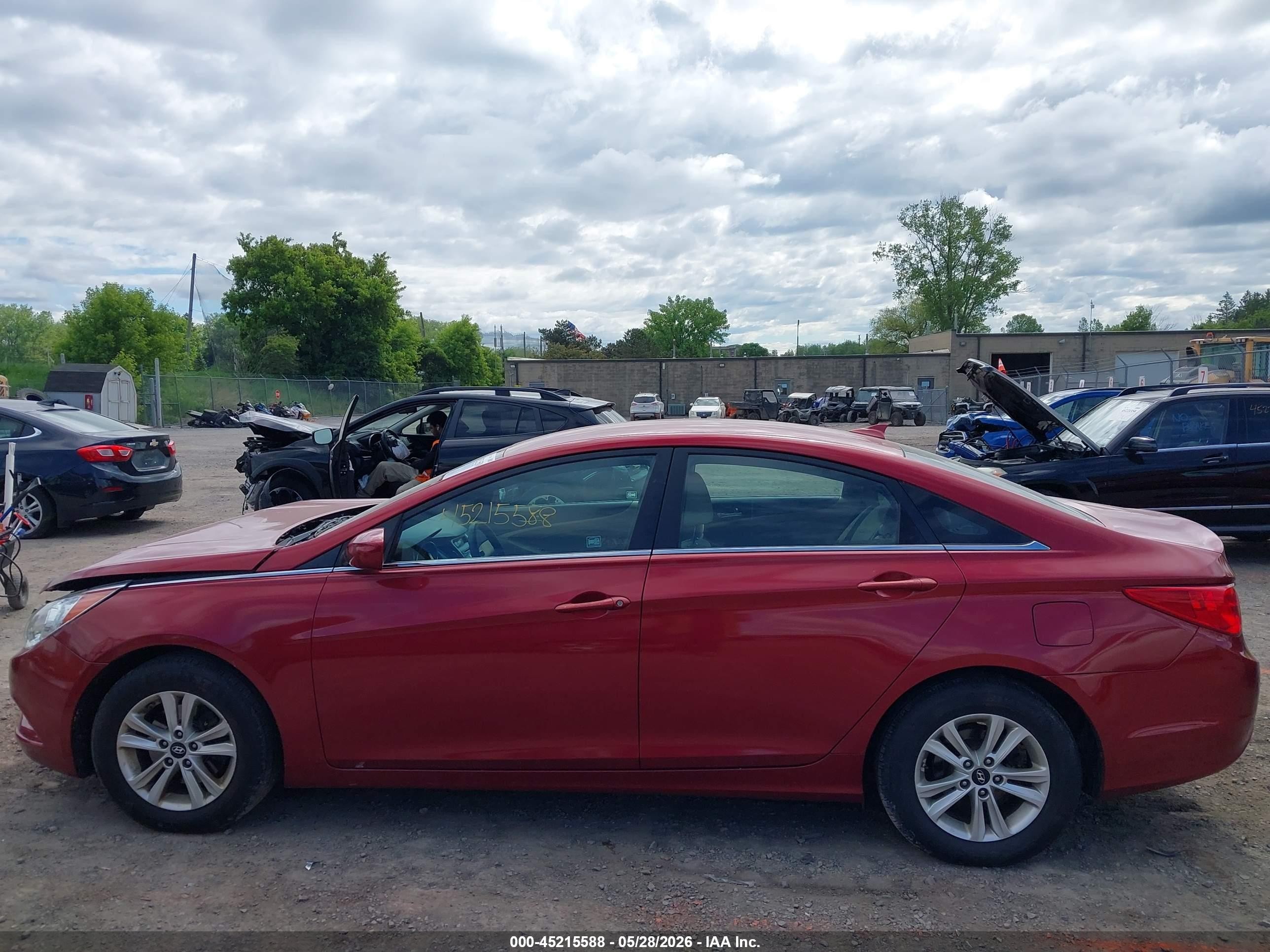 2013 Hyundai Sonata Gls Red vin: 5NPEB4AC6DH736479