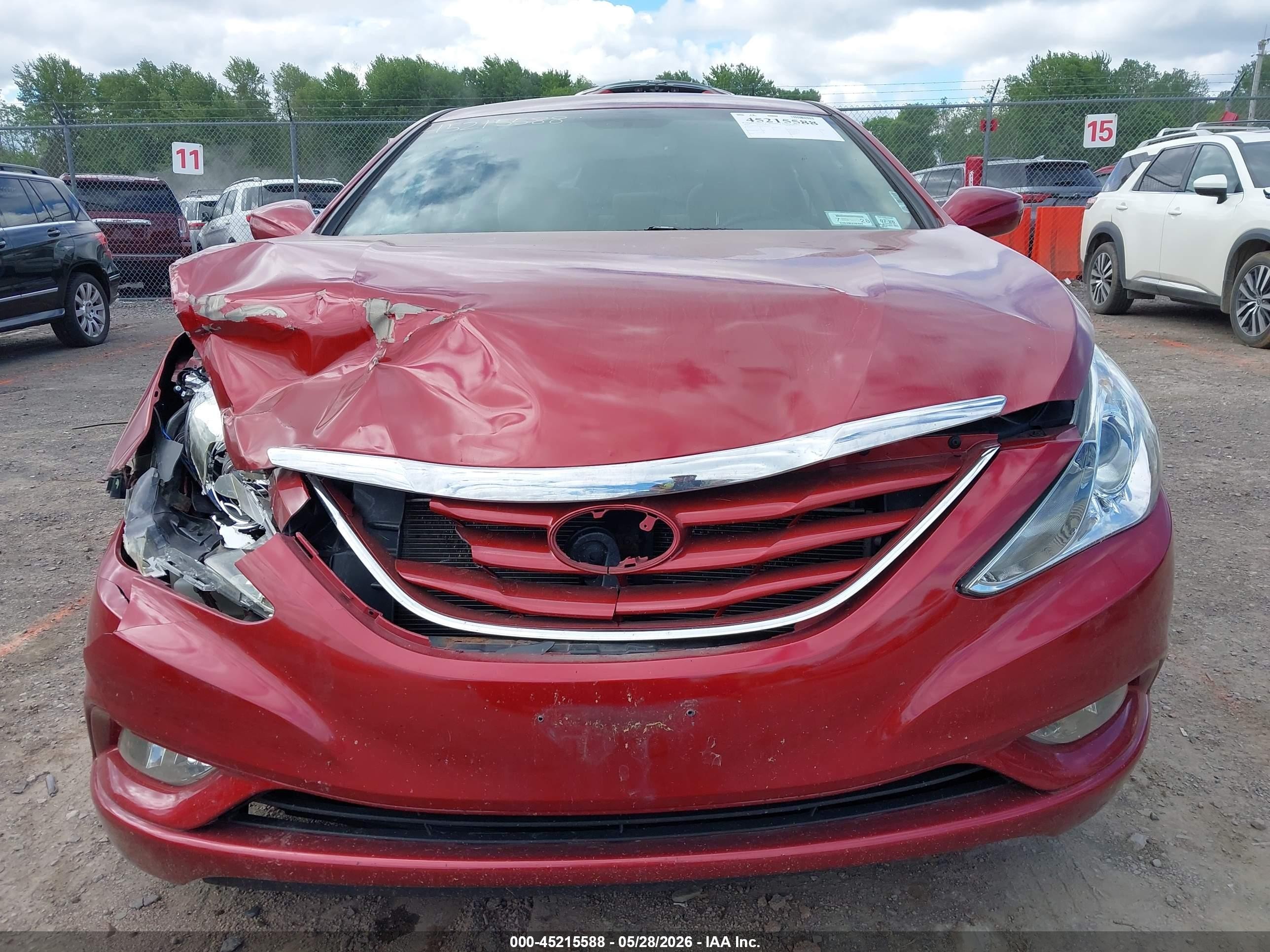 2013 Hyundai Sonata Gls Red vin: 5NPEB4AC6DH736479