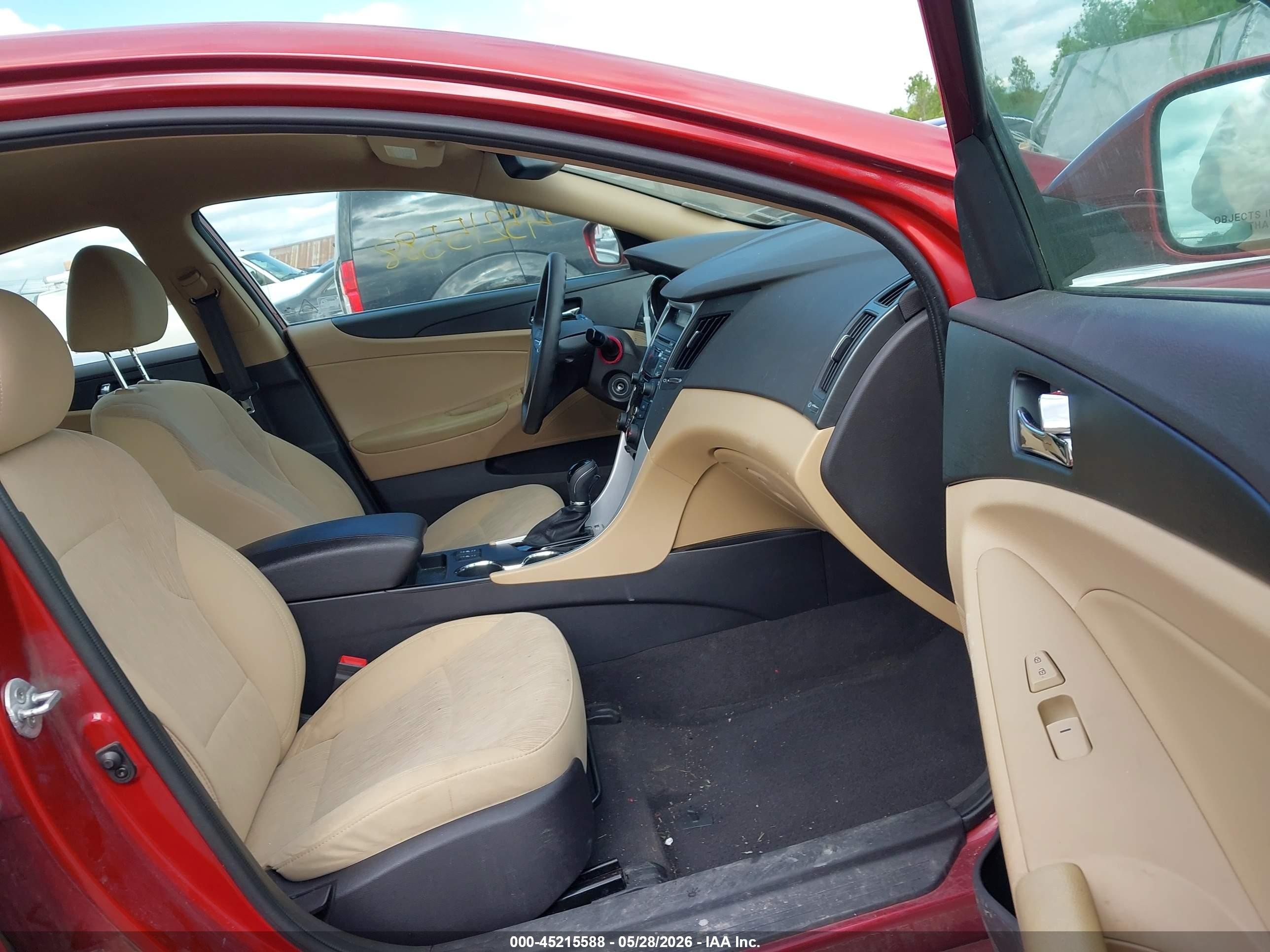 2013 Hyundai Sonata Gls Red vin: 5NPEB4AC6DH736479