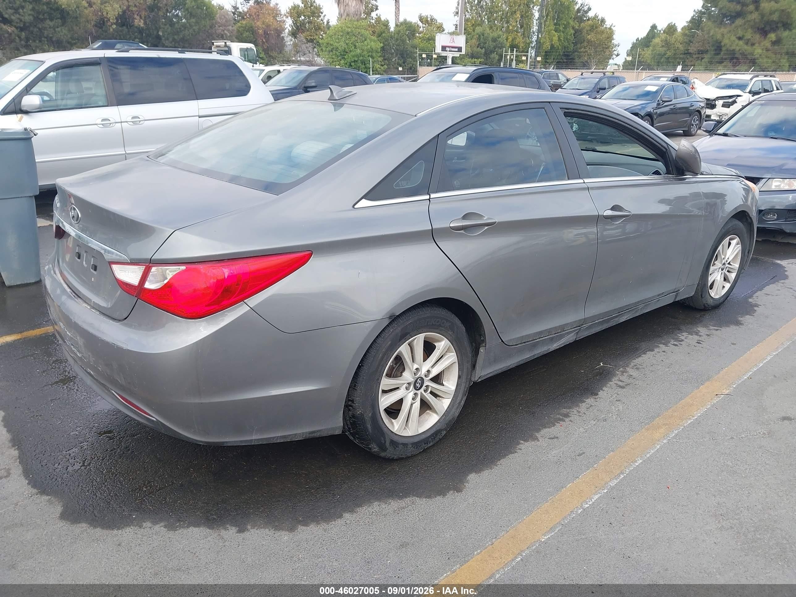 2013 Hyundai Sonata Gls Gray vin: 5NPEB4AC6DH742279