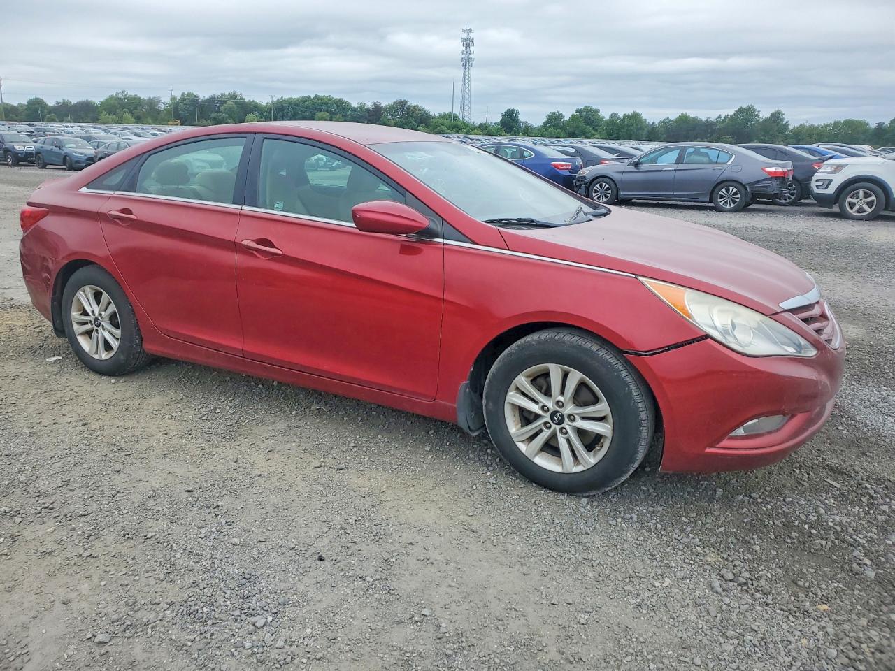 2013 Hyundai Sonata Gls Red vin: 5NPEB4AC6DH745912
