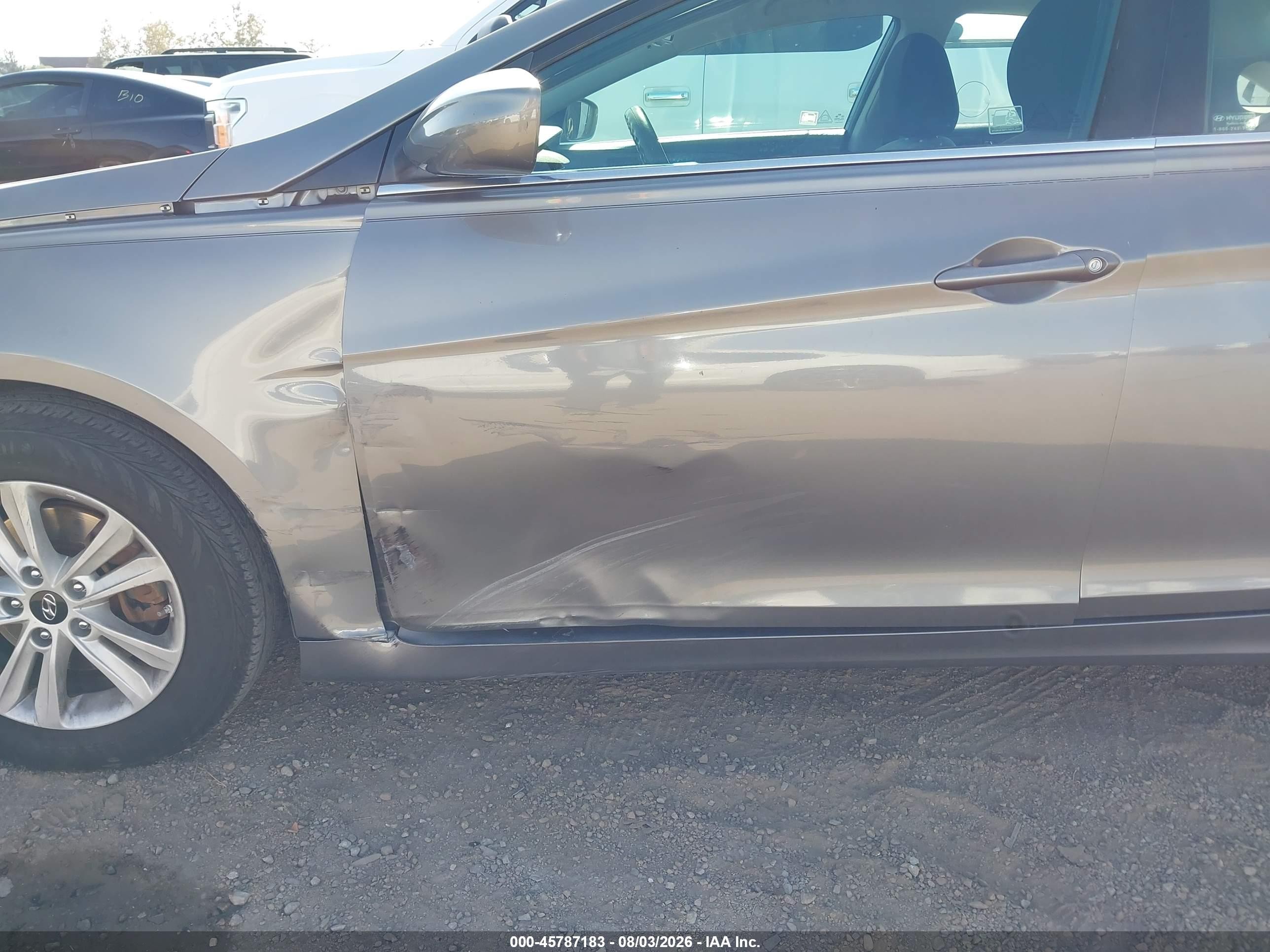 2013 Hyundai Sonata Gls Gray vin: 5NPEB4AC6DH750446