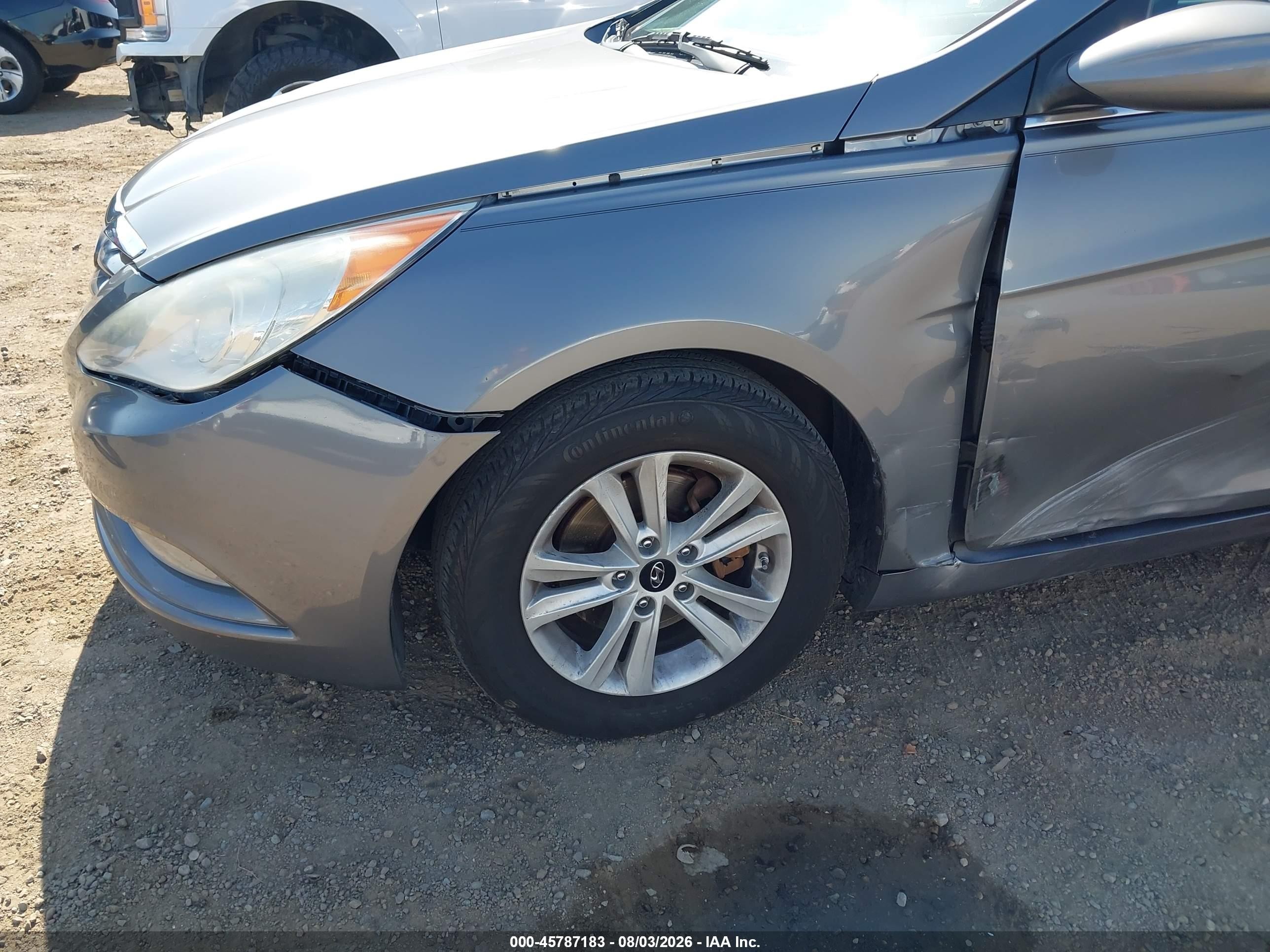 2013 Hyundai Sonata Gls Gray vin: 5NPEB4AC6DH750446